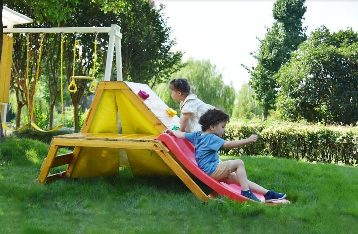 Palm - 5 - in - 1 Outdoor and Indoor Playground Playset - The Nurturing Nook