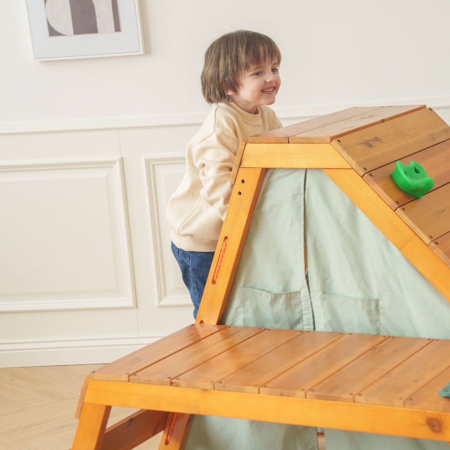 Palm - 5 - in - 1 Outdoor and Indoor Playground Playset - The Nurturing Nook