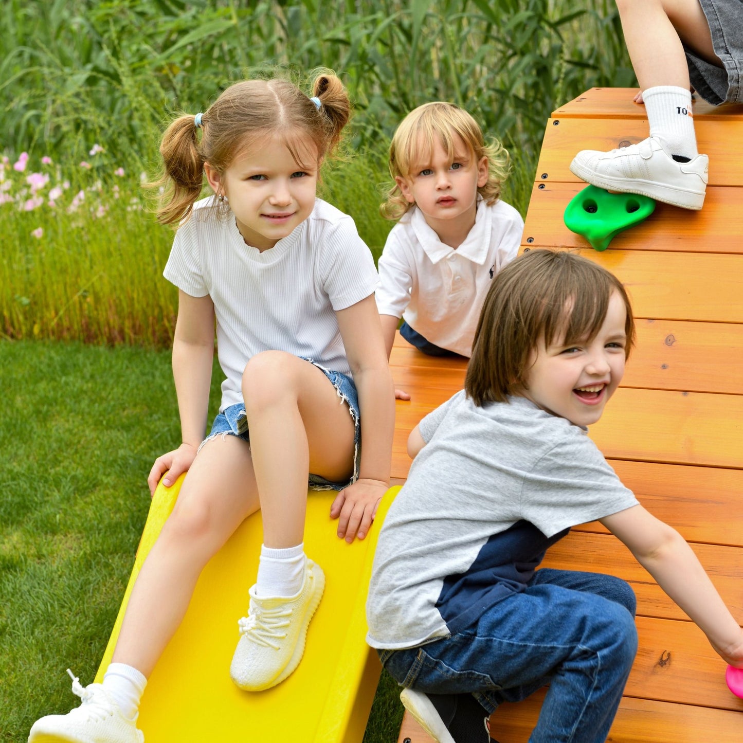 Palm - 5 - in - 1 Outdoor and Indoor Playground Playset - The Nurturing Nook