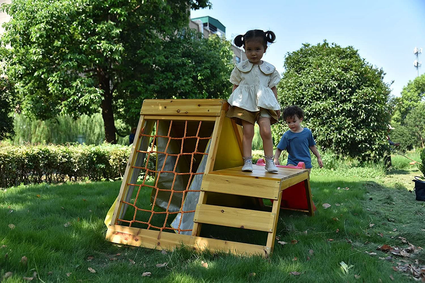 Palm - 5 - in - 1 Outdoor and Indoor Playground Playset - The Nurturing Nook