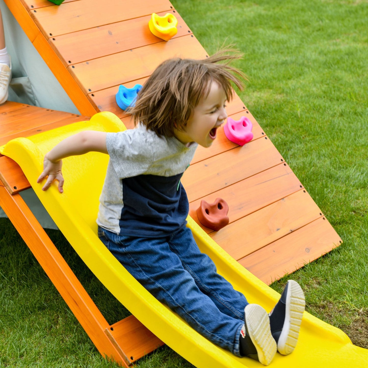 Palm - 5 - in - 1 Outdoor and Indoor Playground Playset - The Nurturing Nook