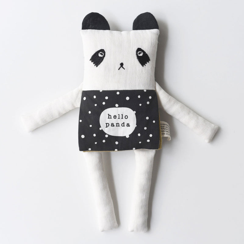 Panda daily routine soft book – organic emotional learning toy