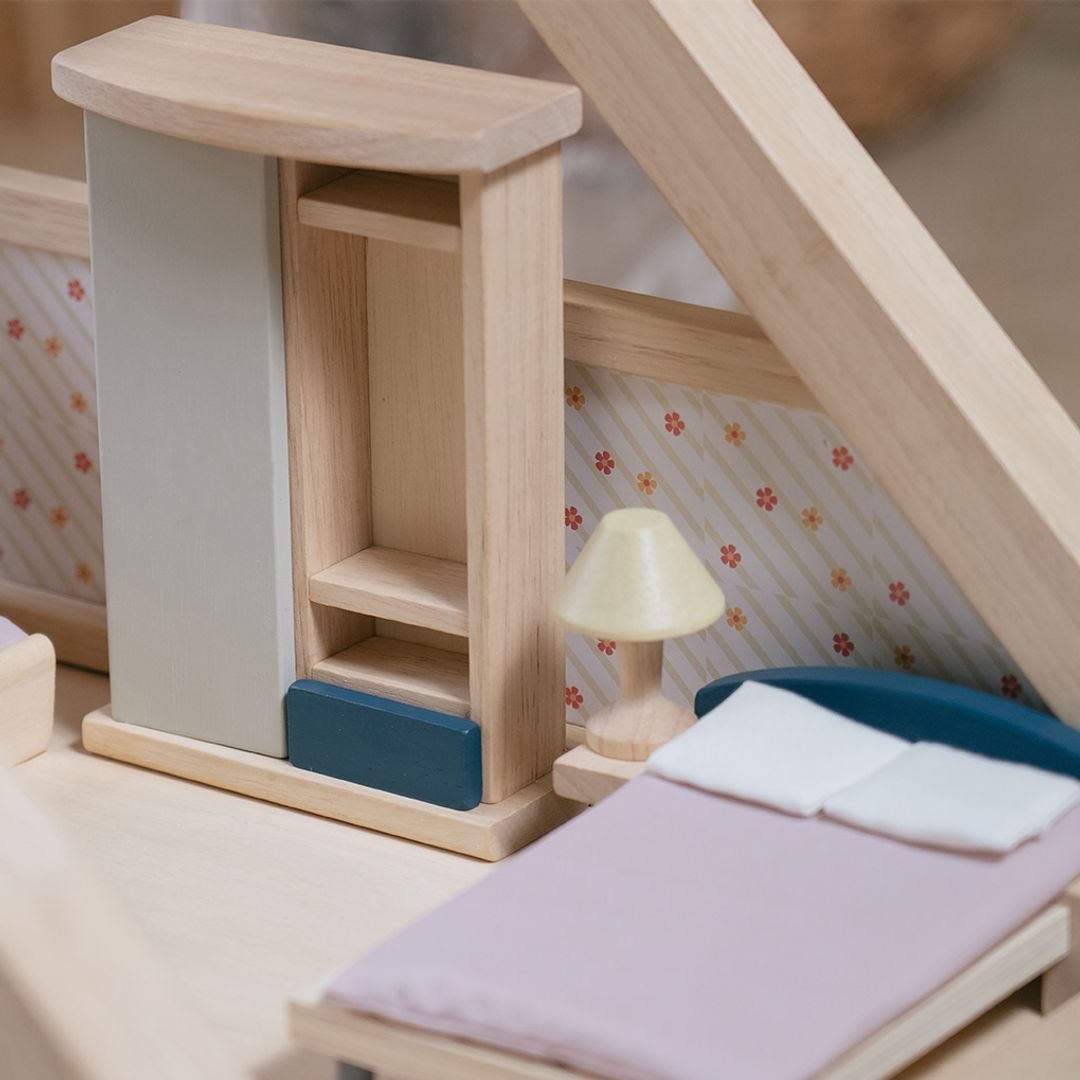 PlanToys bedroom miniature furniture set - The Nurturing Nook