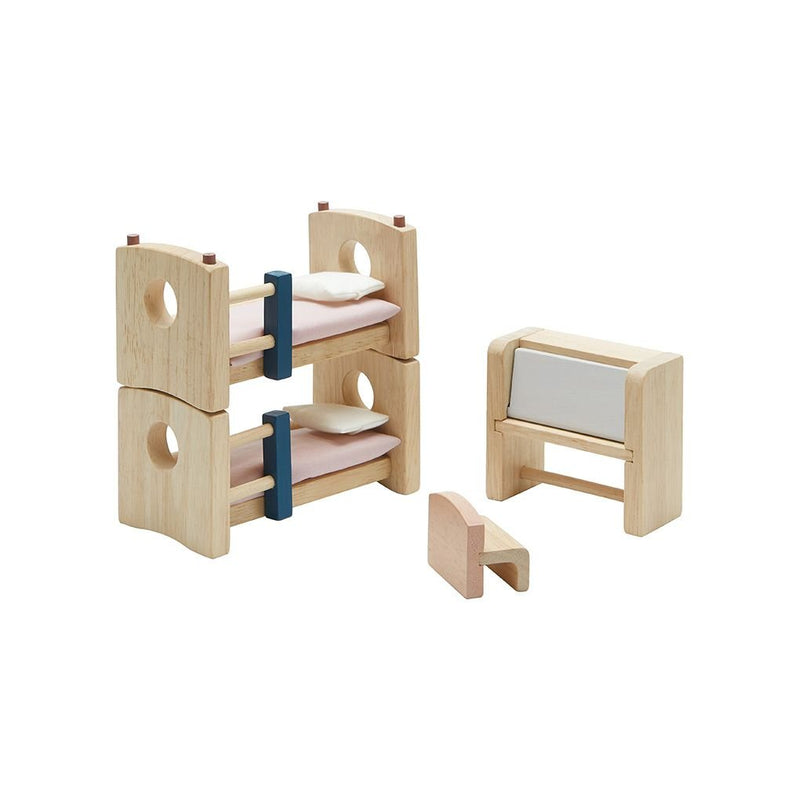 PlanToys children's room miniature furniture set