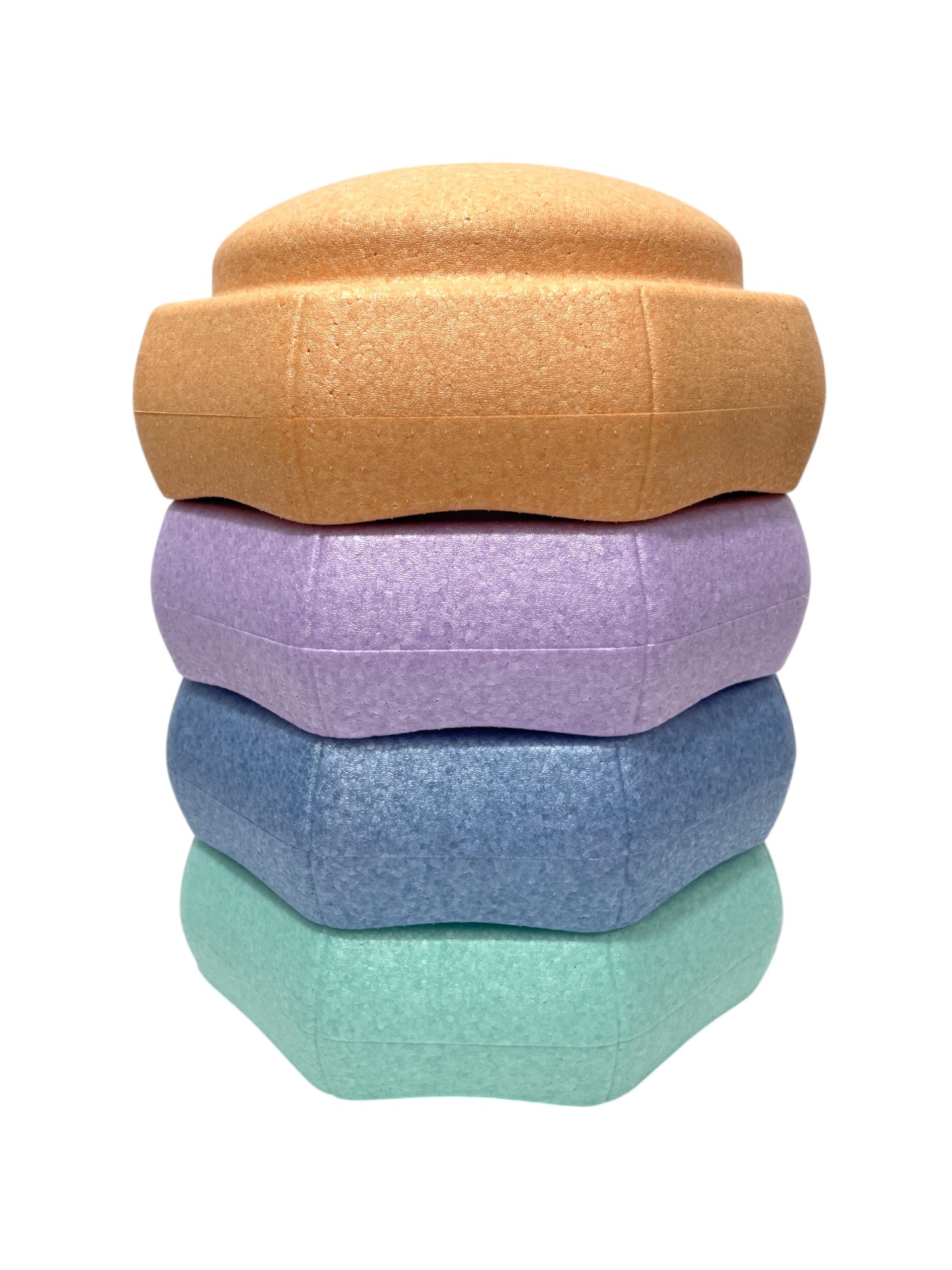 **Pre - order (Ships in 2 - 3 Weeks)**6 Pieces Pastel Rainbow Stepping Stones Set - The Nurturing Nook