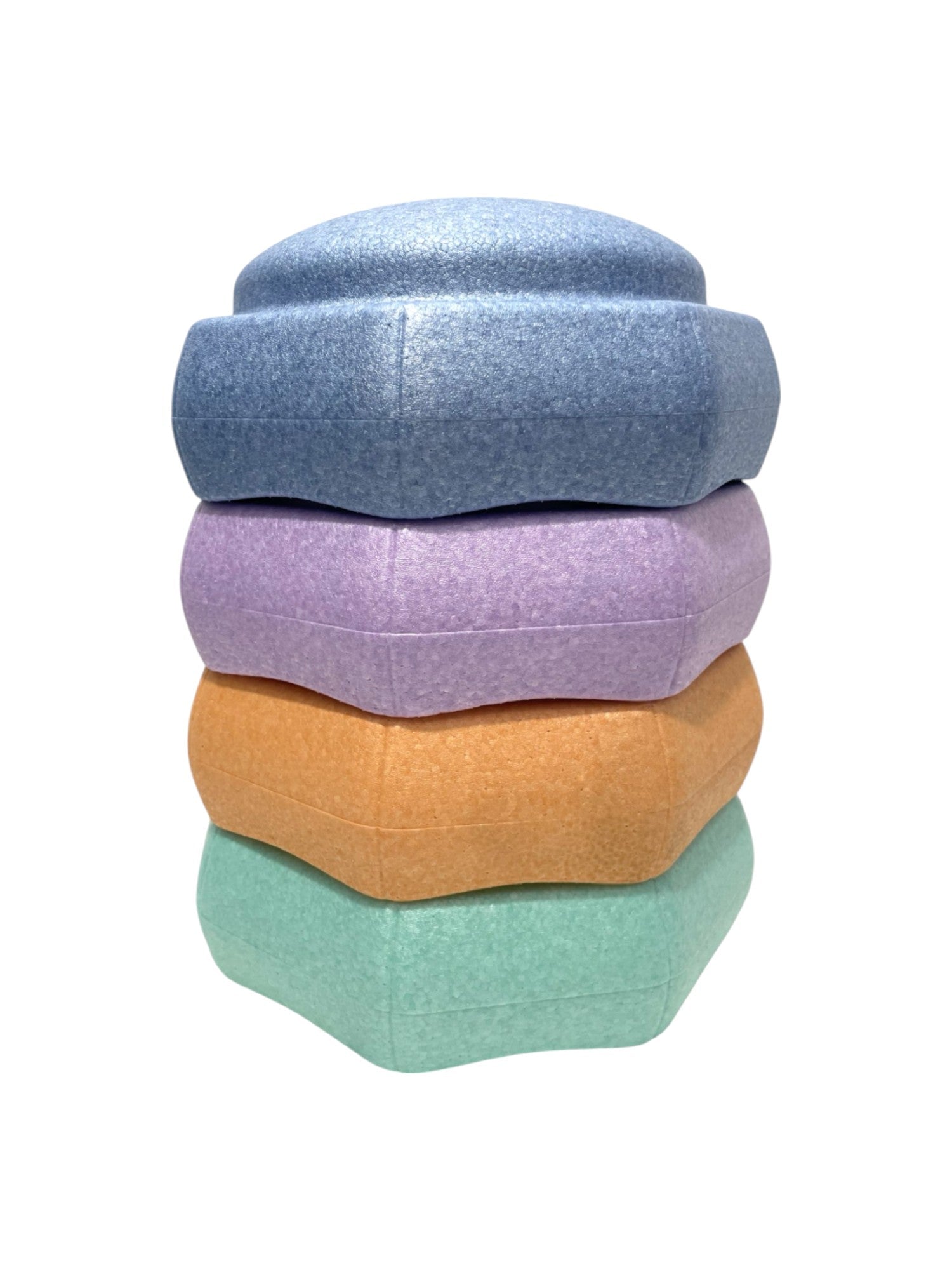 **Pre - order (Ships in 2 - 3 Weeks)**6 Pieces Pastel Rainbow Stepping Stones Set - The Nurturing Nook