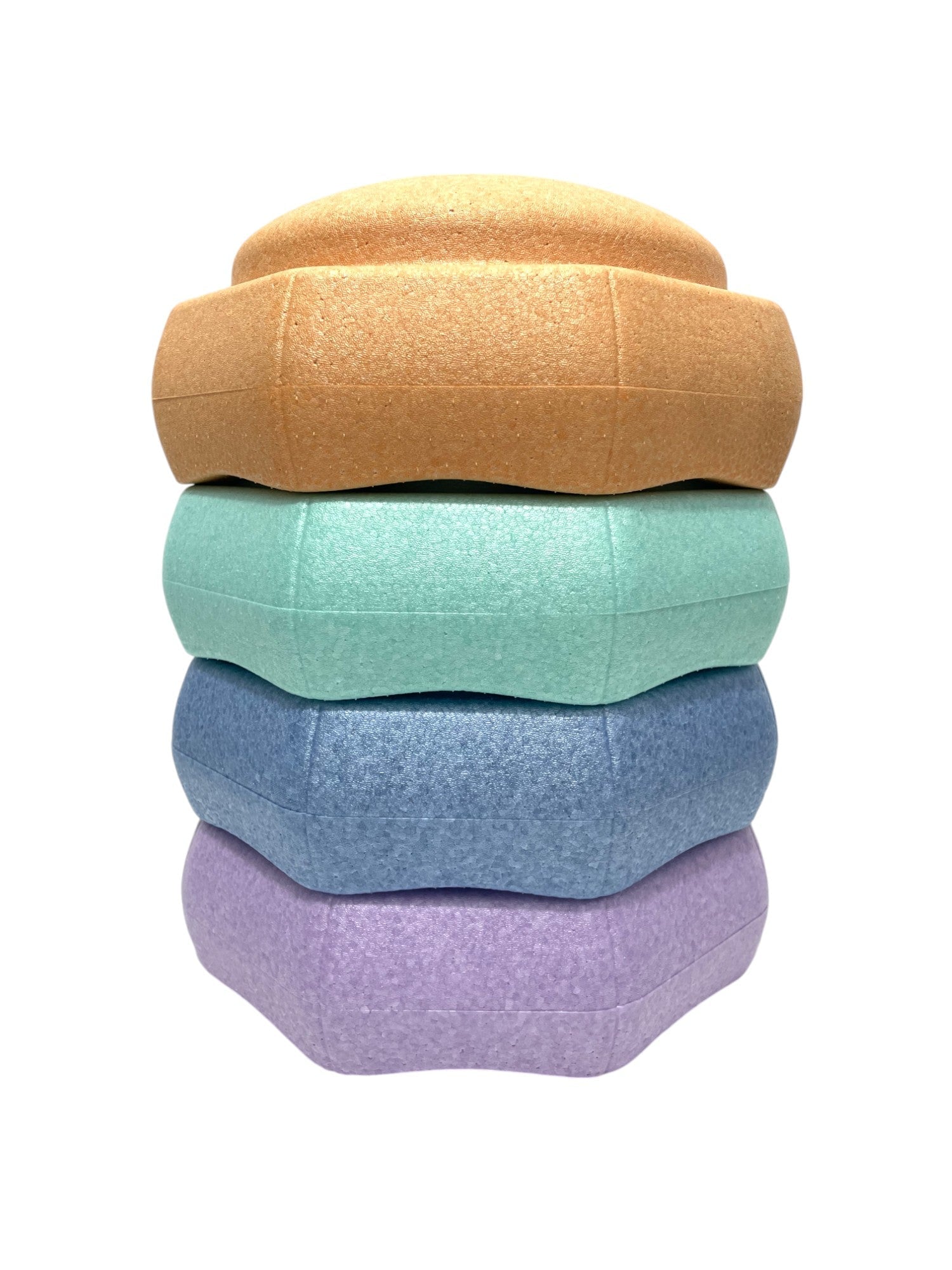 **Pre - order (Ships in 2 - 3 Weeks)**6 Pieces Pastel Rainbow Stepping Stones Set - The Nurturing Nook