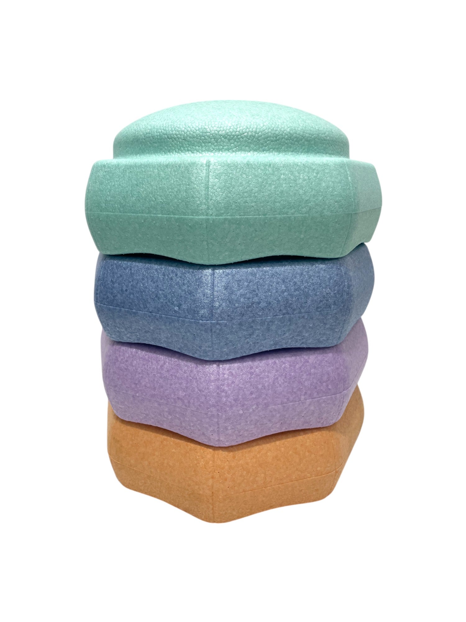 **Pre - order (Ships in 2 - 3 Weeks)**6 Pieces Pastel Rainbow Stepping Stones Set - The Nurturing Nook