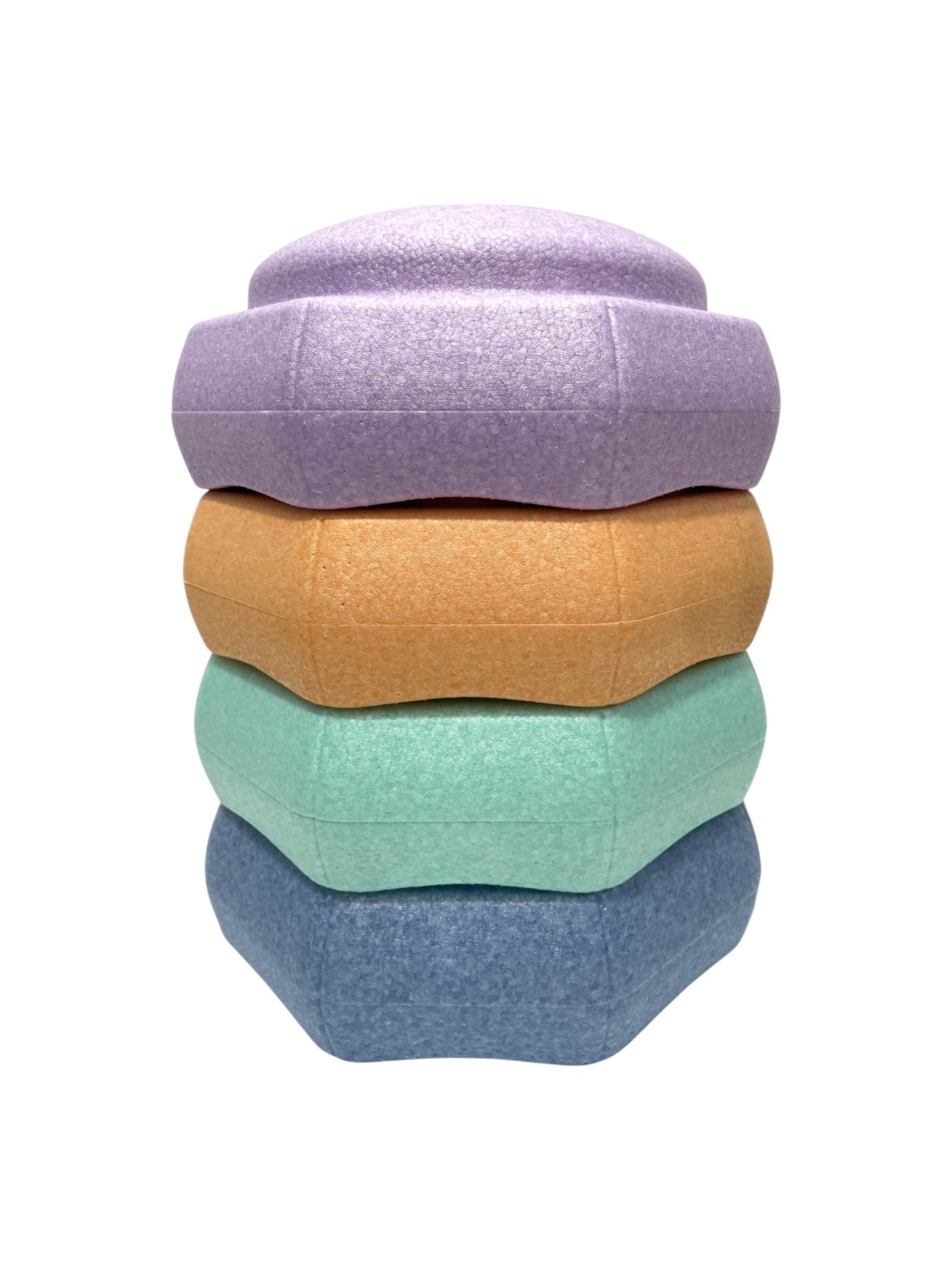 **Pre - order (Ships in 2 - 3 Weeks)**6 Pieces Pastel Rainbow Stepping Stones Set - The Nurturing Nook