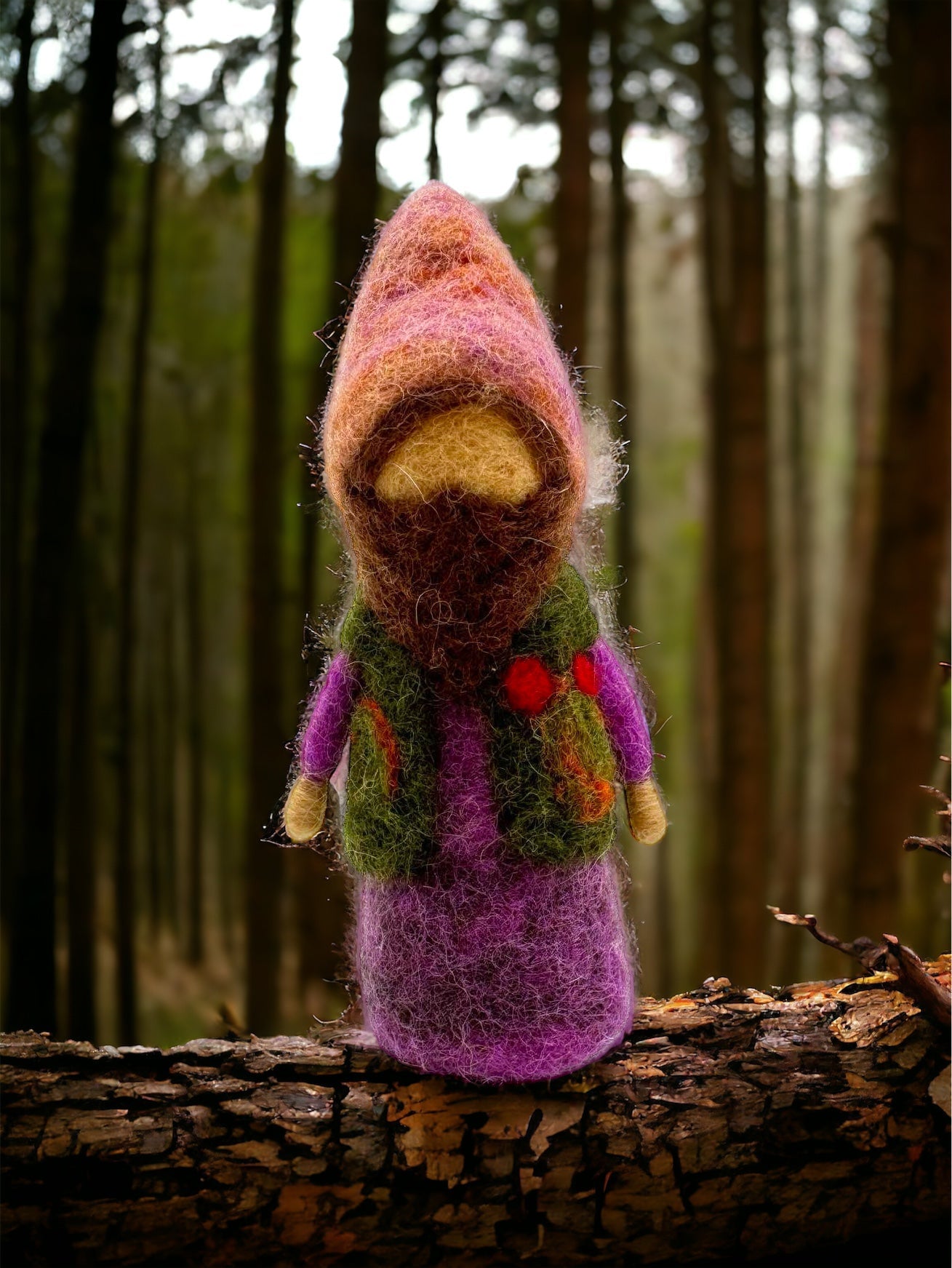 **Pre - order (Ships in 2 - 3 Weeks)**Handmade in Nepal 100% Wool Felt Foods Play Set for Pretend Cooking and Farmer's Market Play - The Nurturing Nook