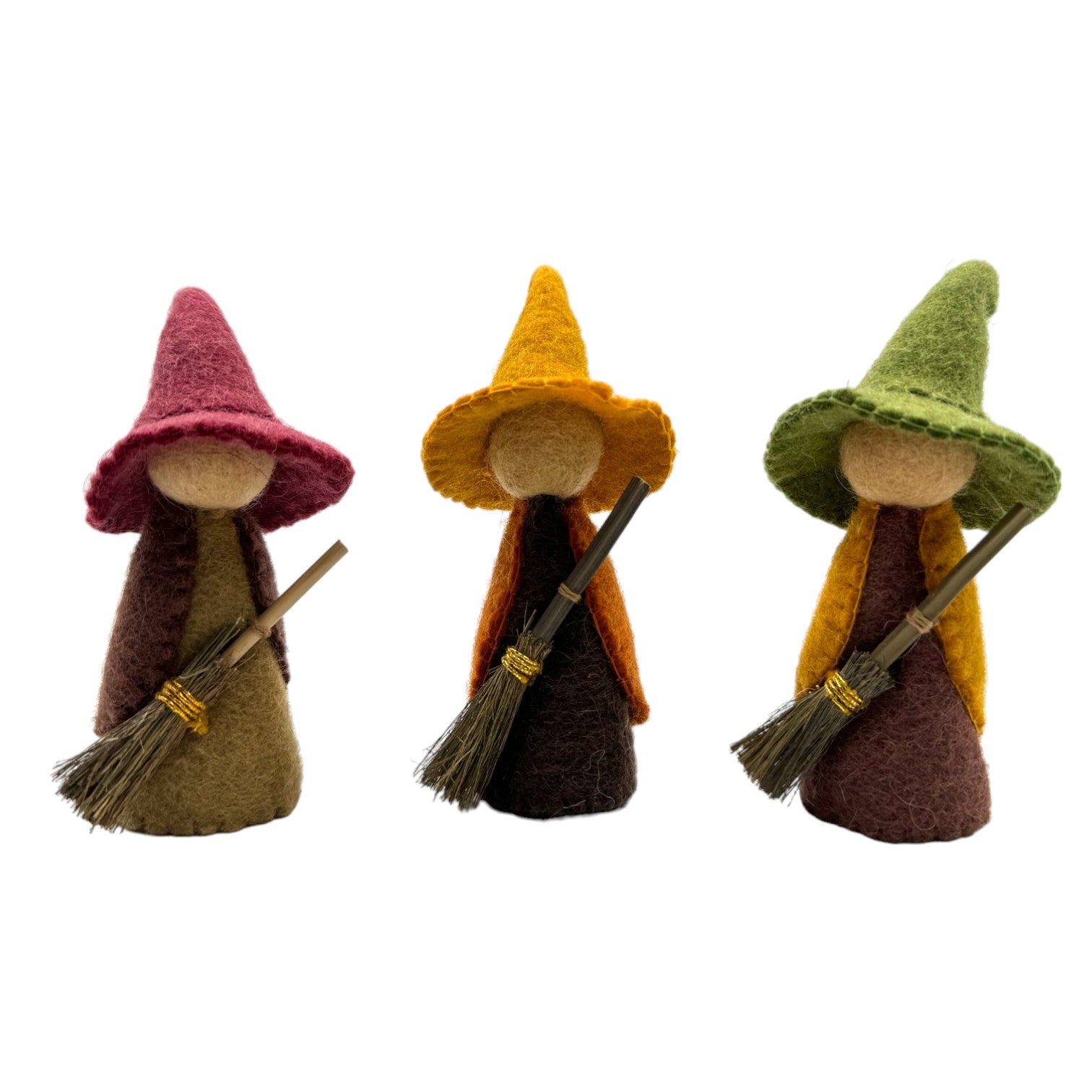 **Pre - order (Ships in 2 - 3 Weeks)**Handmade in Nepal 100% Wool Felt Foods Play Set for Pretend Cooking and Farmer's Market Play - The Nurturing Nook