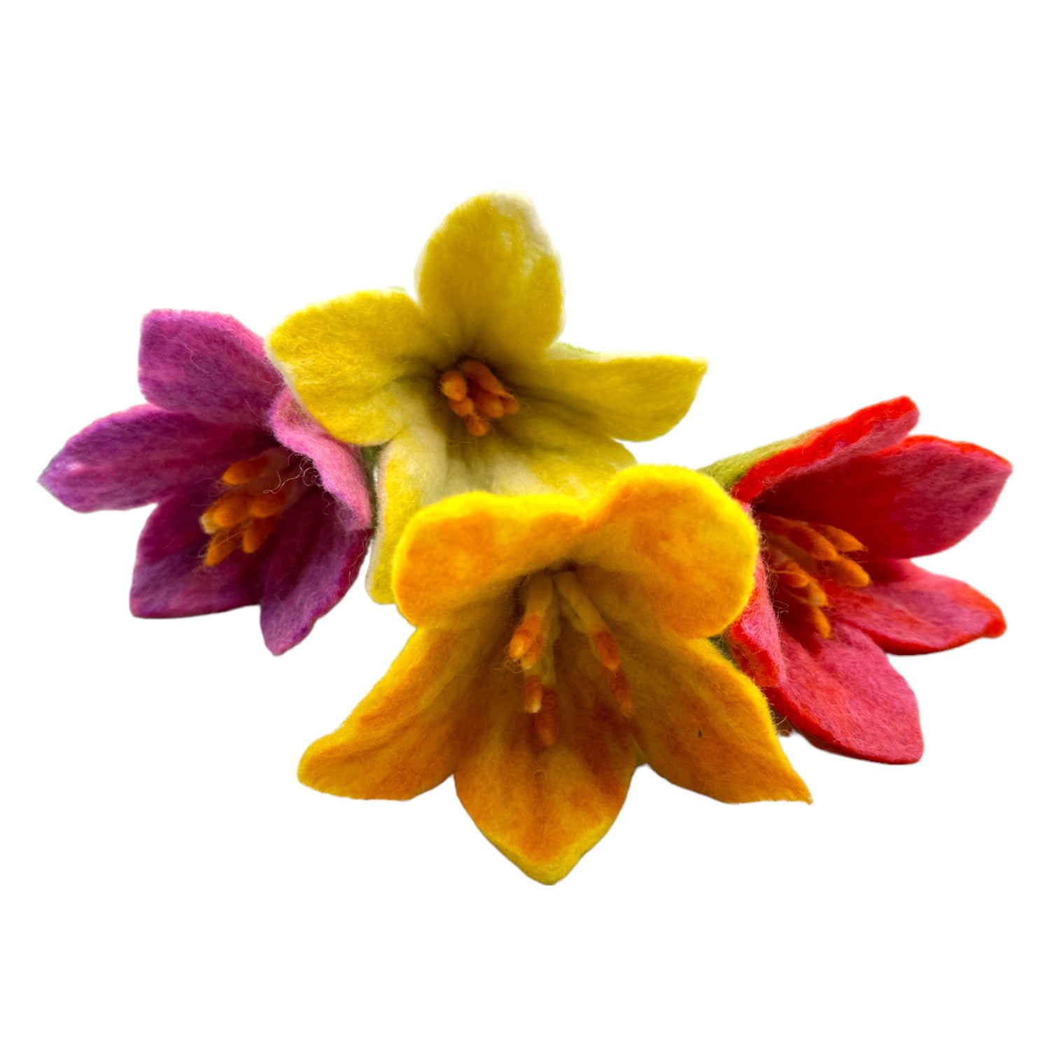 **Pre - order (Ships in 2 - 3 Weeks)**Handmade in Nepal 100% Wool Felt Foods Play Set for Pretend Cooking and Farmer's Market Play - The Nurturing Nook