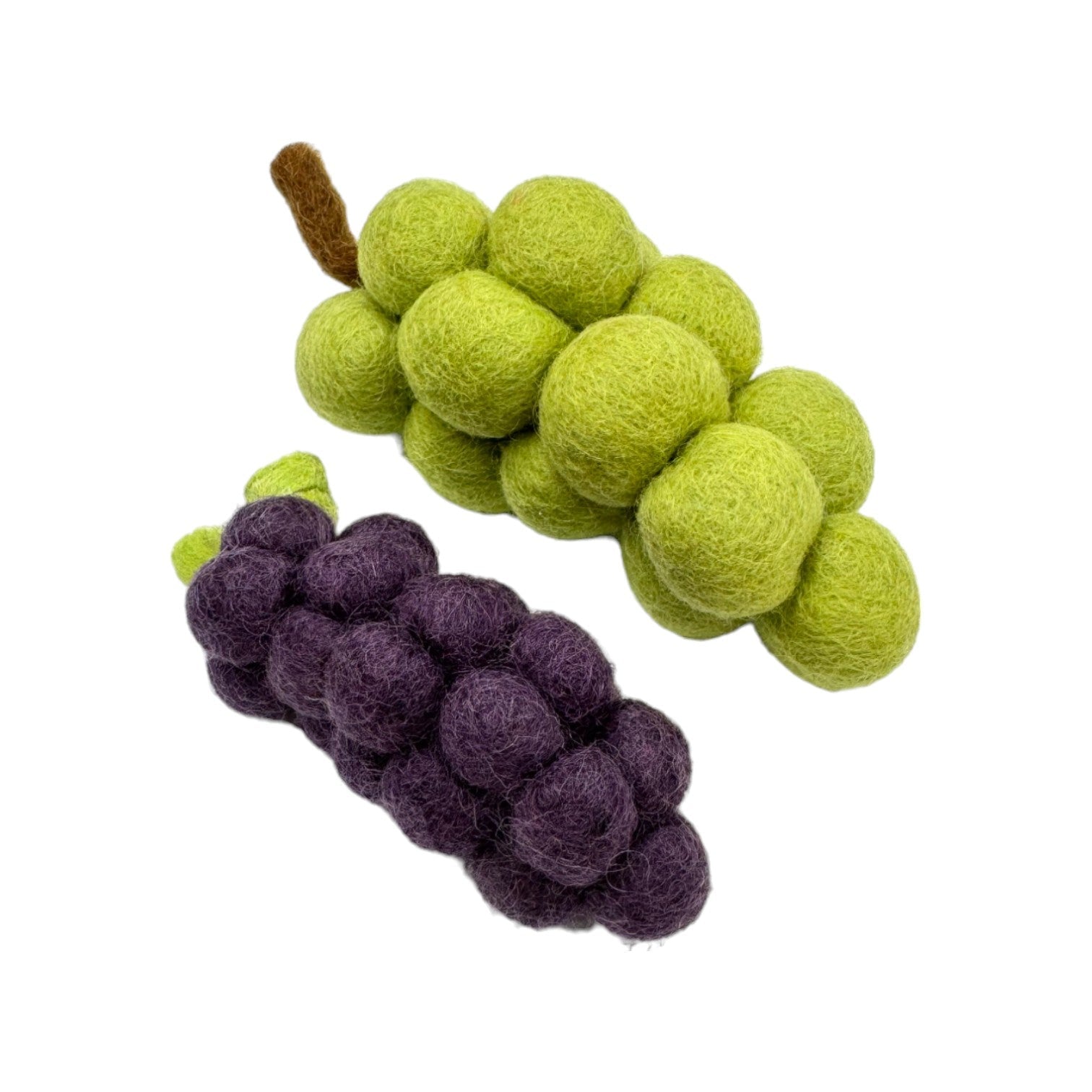 **Pre - order (Ships in 2 - 3 Weeks)**Handmade in Nepal 100% Wool Felt Foods Play Set for Pretend Cooking and Farmer's Market Play - The Nurturing Nook
