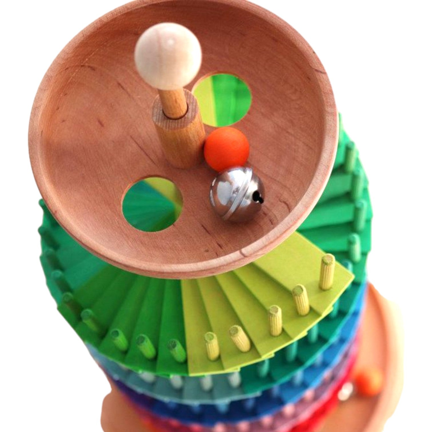 **Pre - order (Ships in 2 - 3 Weeks)**Rainbow Musical Ball Run Assembly Set - The Nurturing Nook
