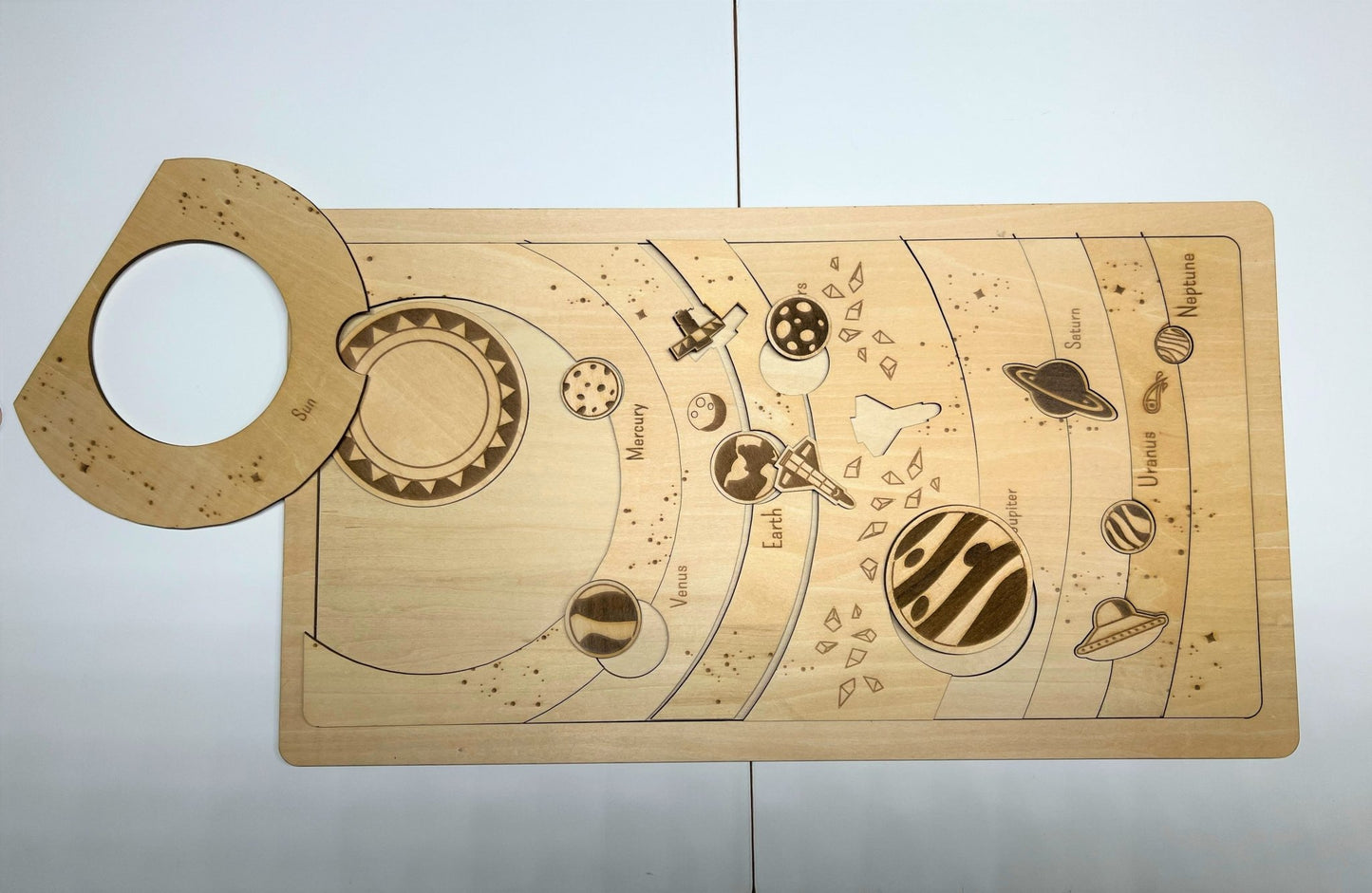 **Pre - order (Ships in 3 - 4 Weeks)**Educational Multi - Layered Wooden Puzzle - The Nurturing Nook