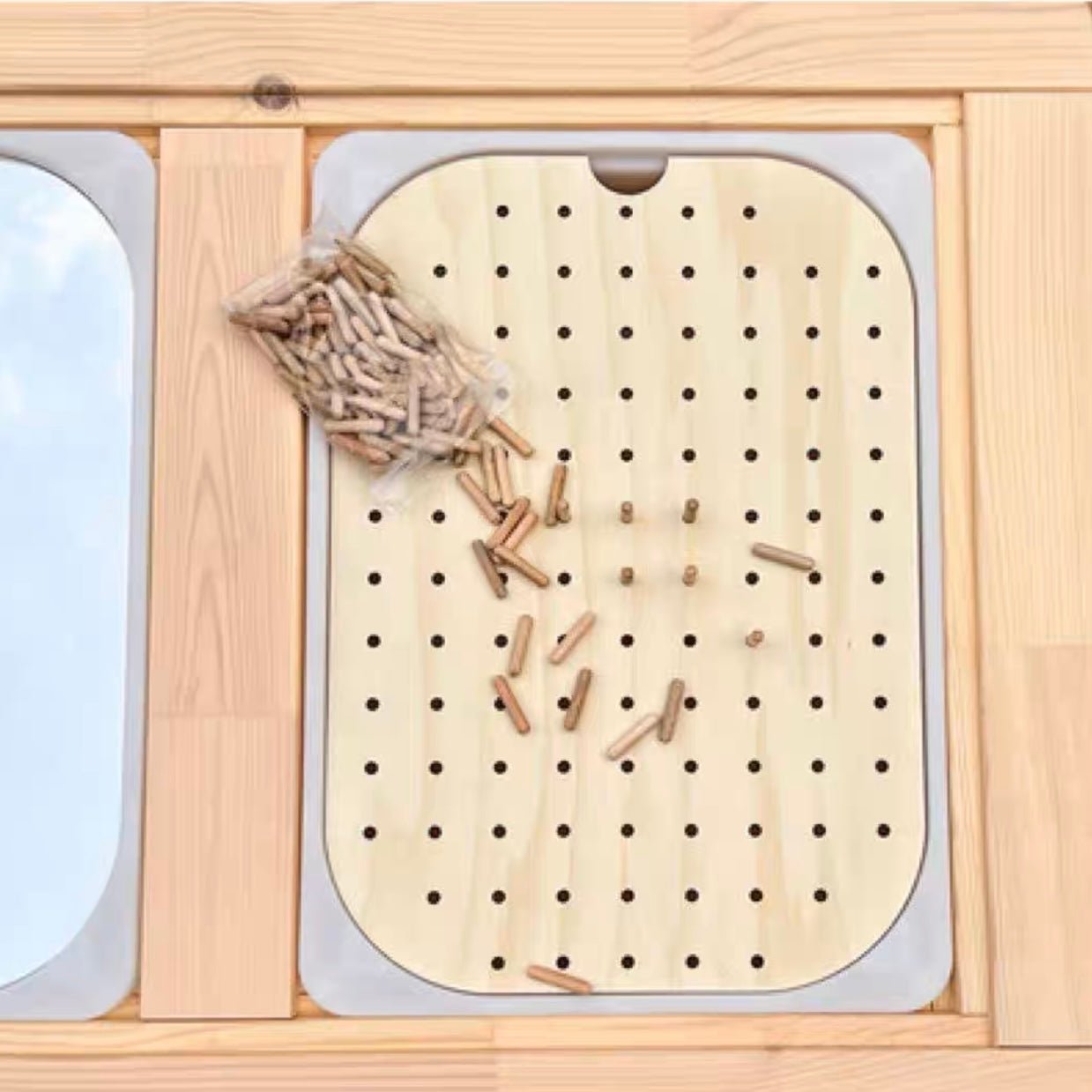**Pre - order (Ships in 3 - 4 Weeks)**FLISAT Sensory Bin Insert Activity Board - The Nurturing Nook