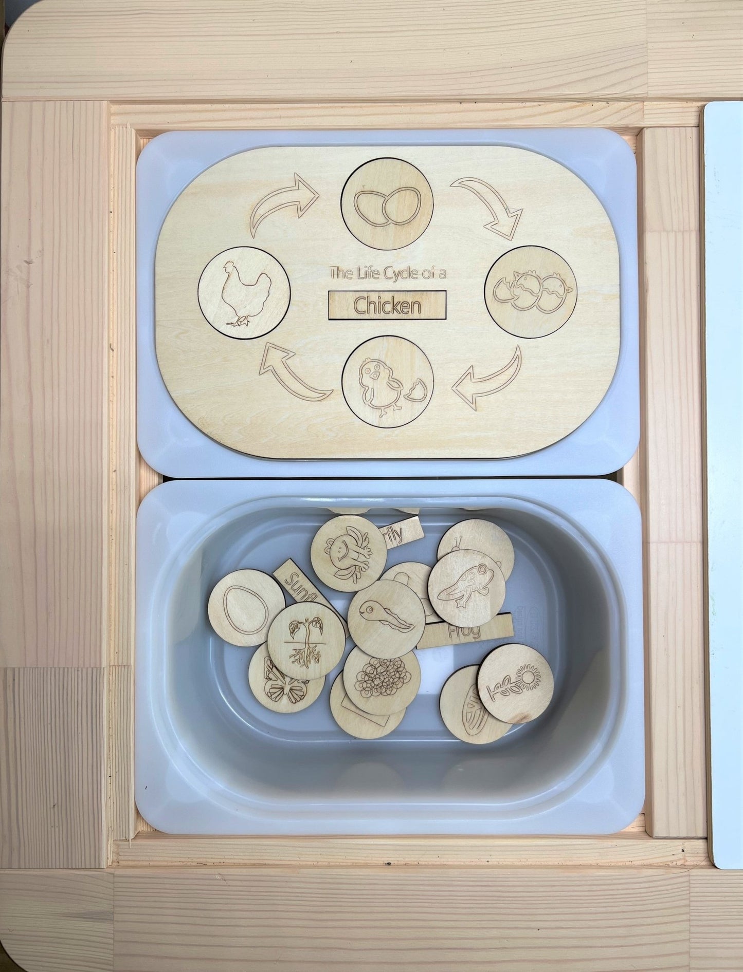 **Pre - order (Ships in 3 - 4 Weeks)**FLISAT Sensory Bin Insert Activity Board - The Nurturing Nook