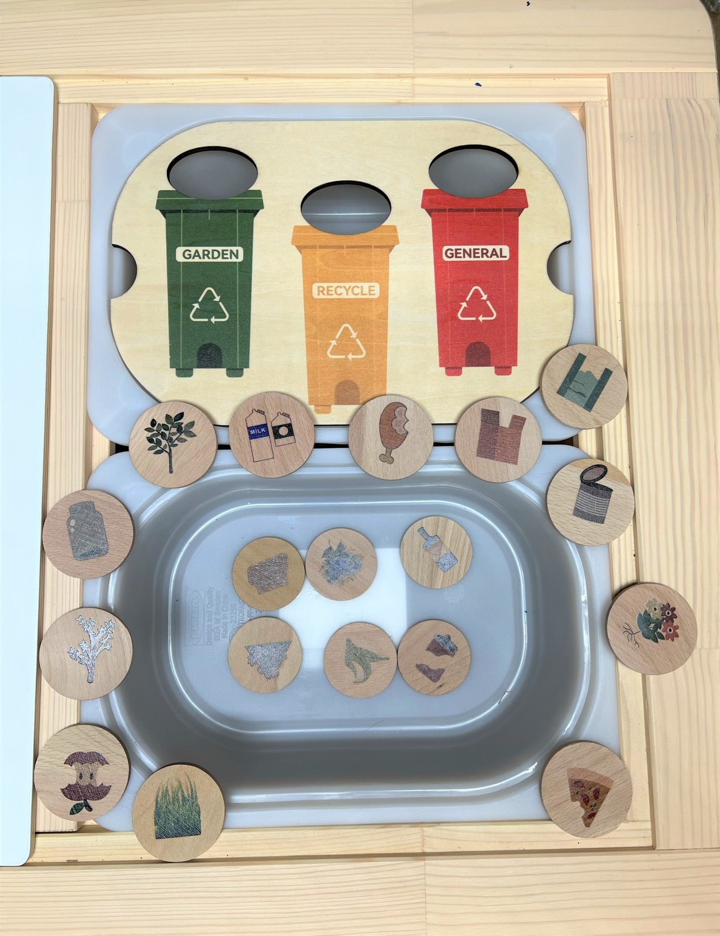**Pre - order (Ships in 3 - 4 Weeks)**FLISAT Sensory Bin Insert Activity Board - The Nurturing Nook