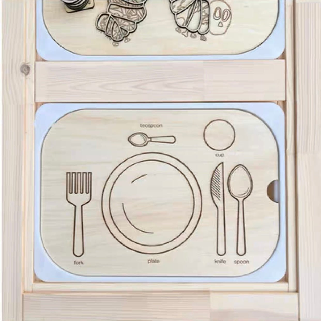 **Pre - order (Ships in 3 - 4 Weeks)**FLISAT Sensory Bin Insert Activity Board - The Nurturing Nook