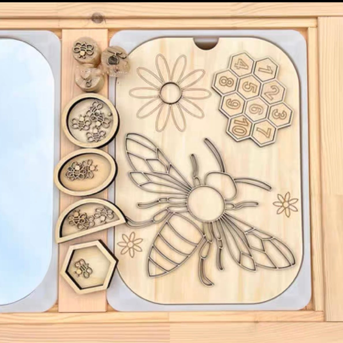 **Pre - order (Ships in 3 - 4 Weeks)**FLISAT Sensory Bin Insert Activity Board - The Nurturing Nook
