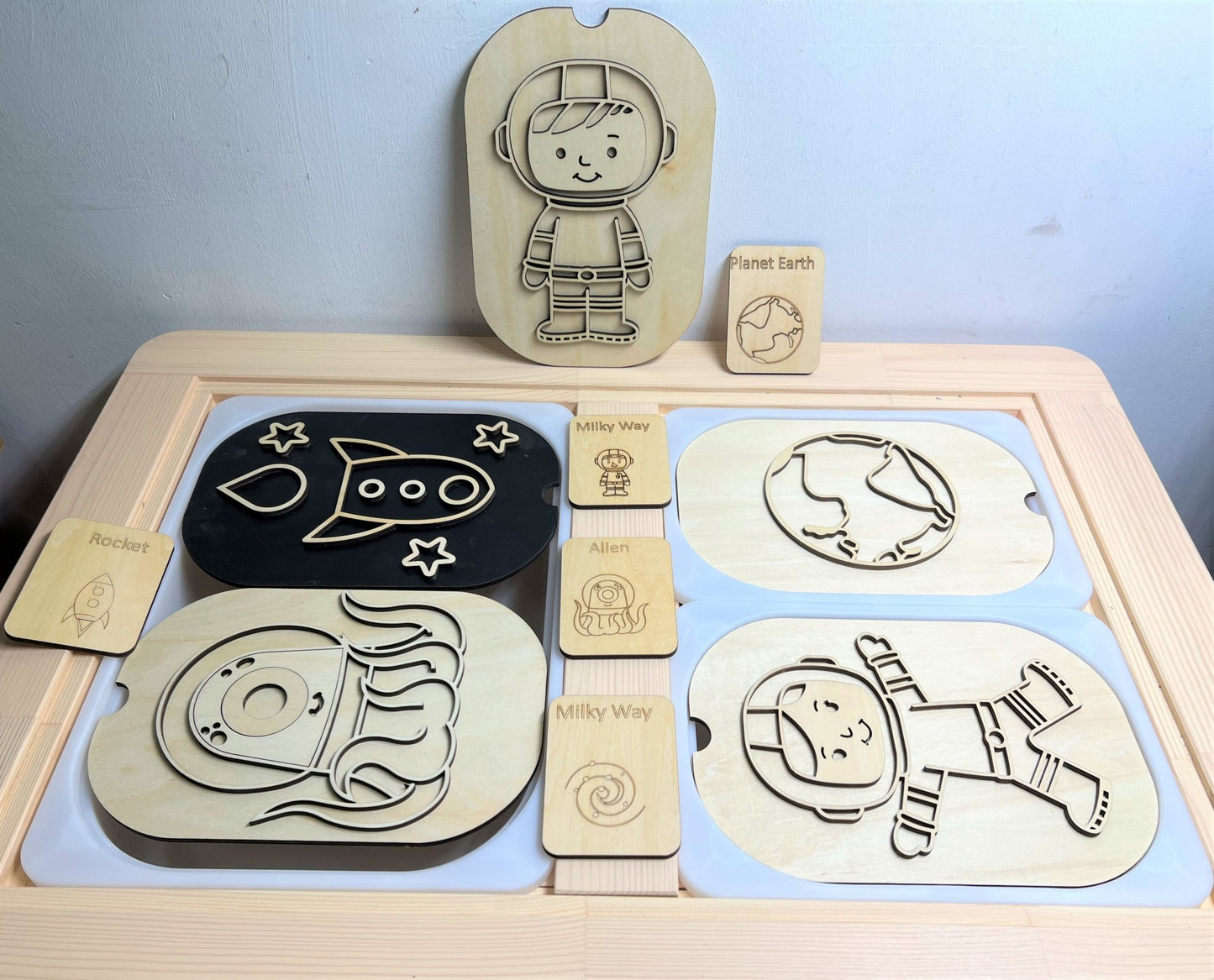**Pre - order (Ships in 3 - 4 Weeks)**FLISAT Sensory Bin Insert Activity Board - The Nurturing Nook