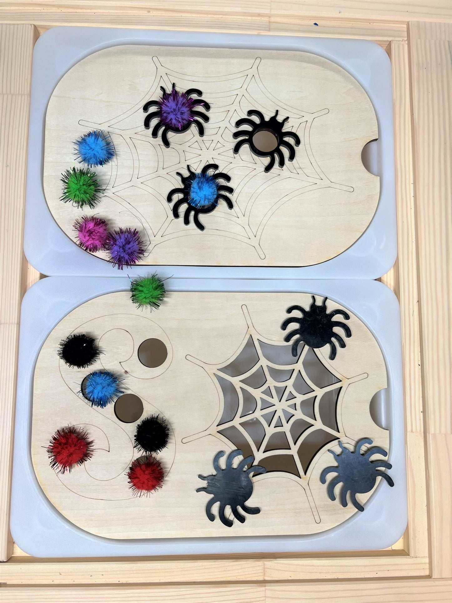 **Pre - order (Ships in 3 - 4 Weeks)**FLISAT Sensory Bin Insert Activity Board - The Nurturing Nook