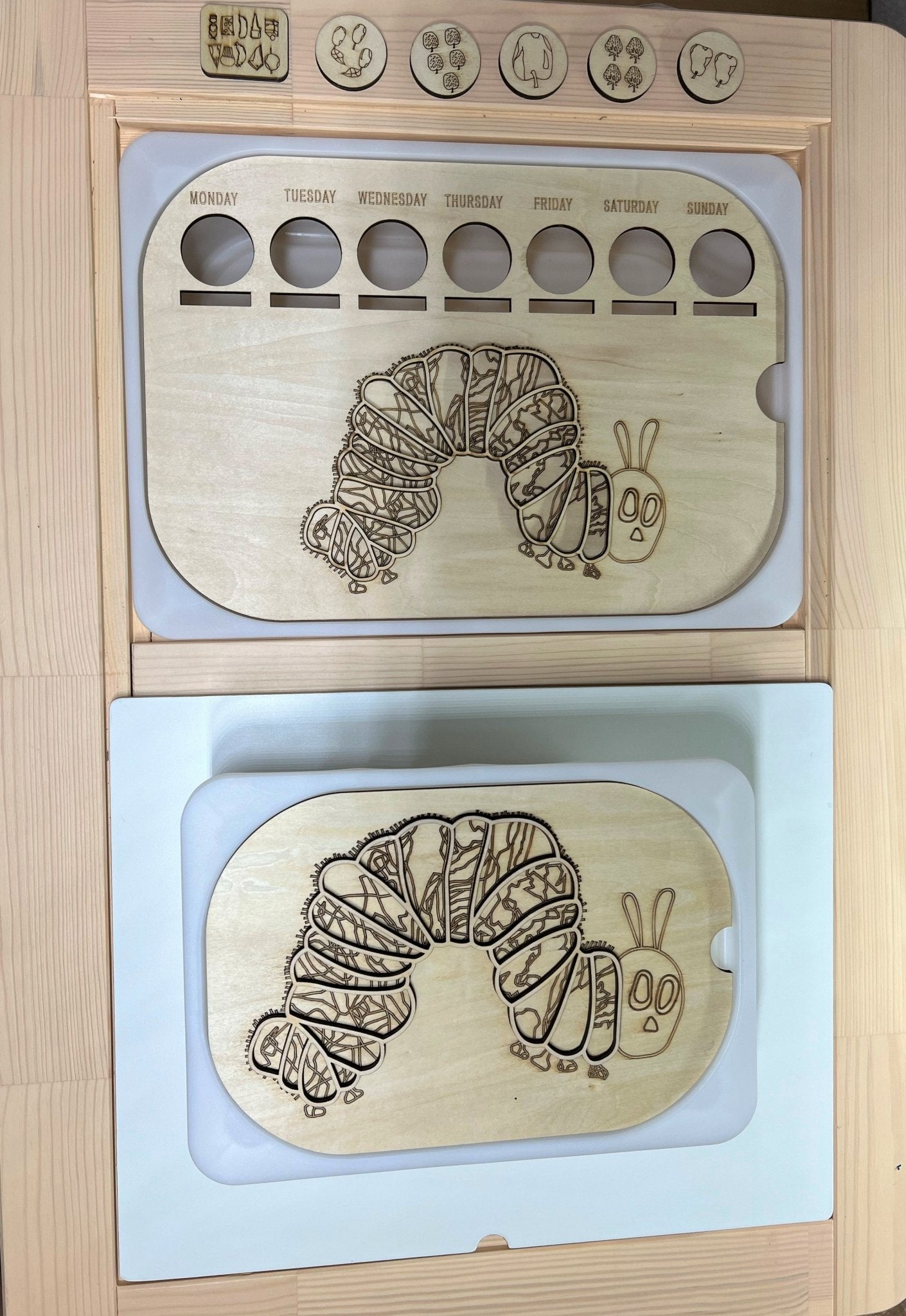 **Pre - order (Ships in 3 - 4 Weeks)**FLISAT Sensory Bin Insert Activity Board - The Nurturing Nook