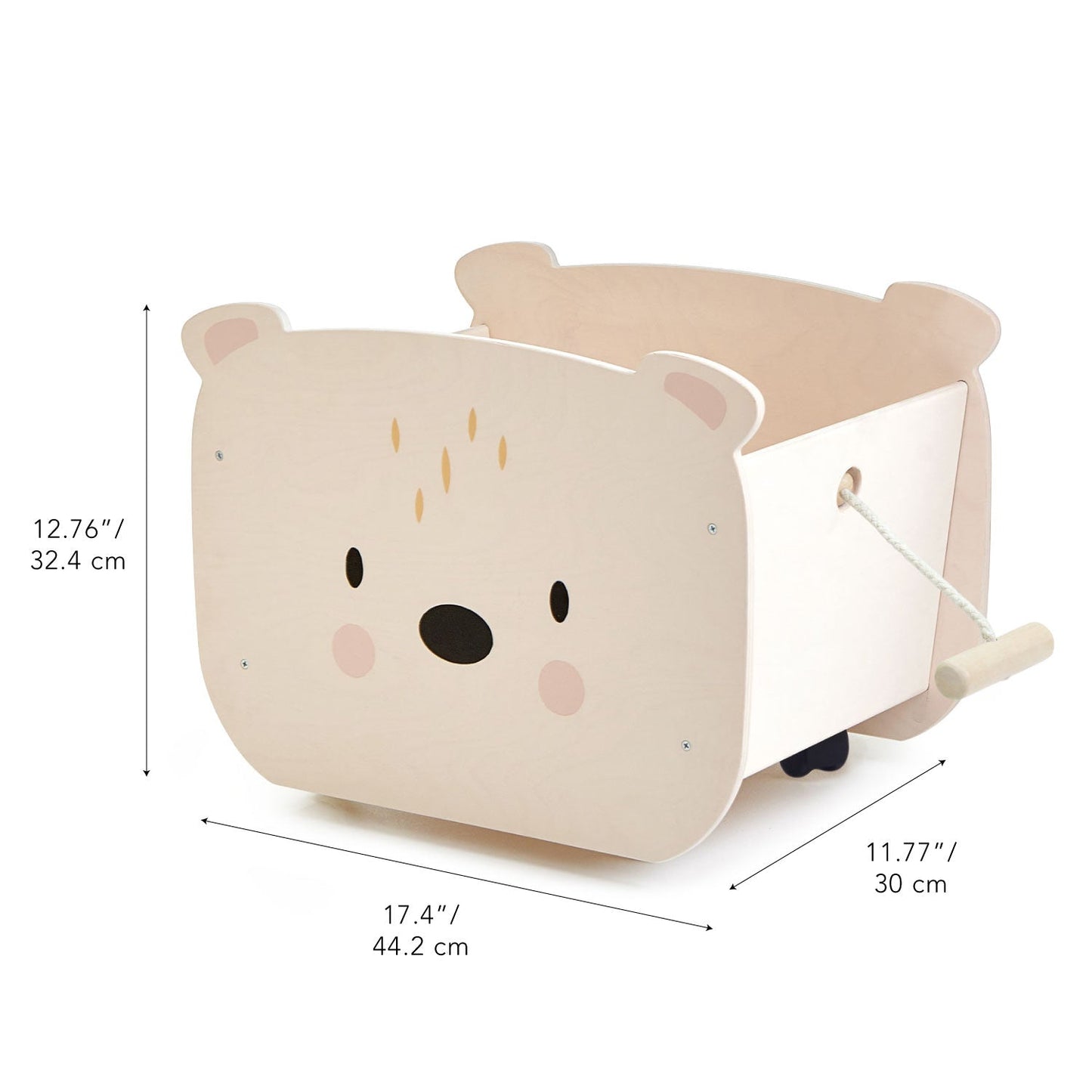 Pull Along Bear Cart - The Nurturing Nook