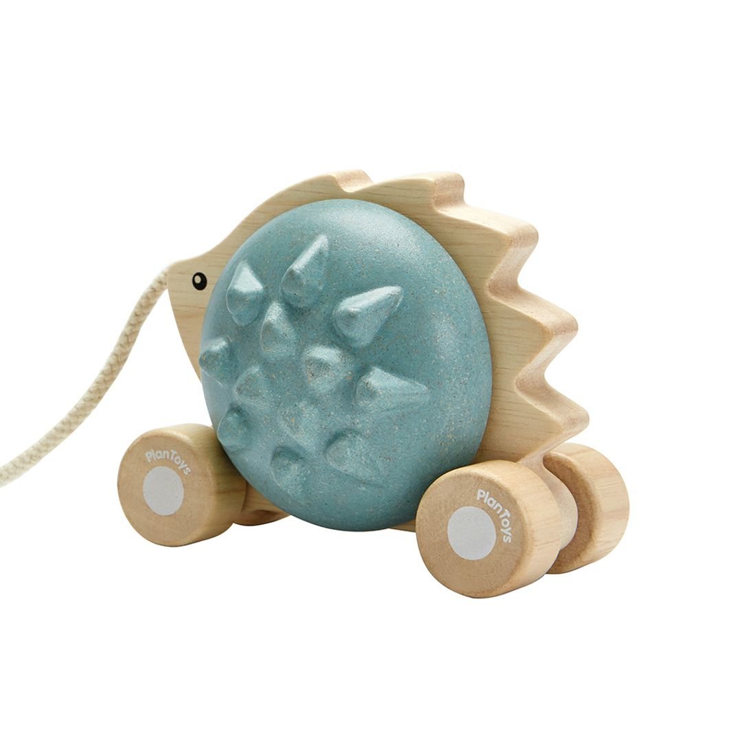 Pull - Along Hedgehog - Blue - The Nurturing Nook