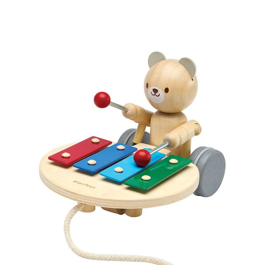 Pull Along Musical Bear - The Nurturing Nook