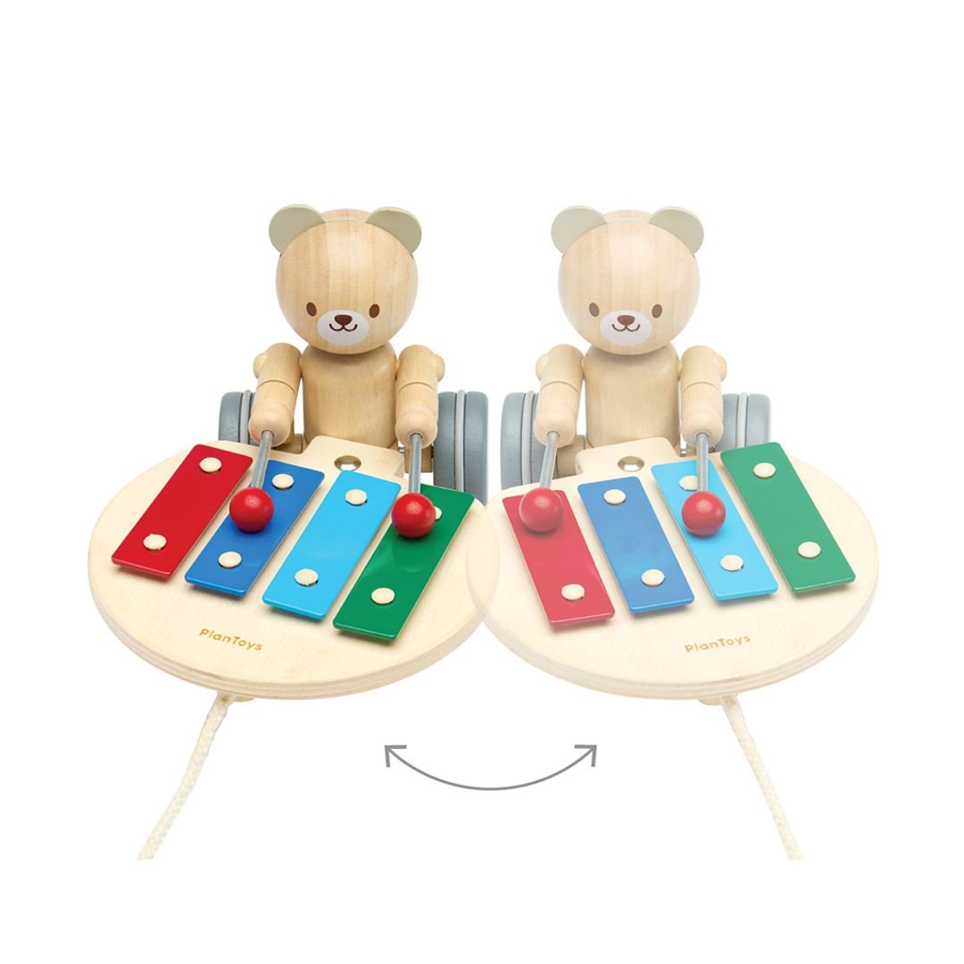 Pull Along Musical Bear - The Nurturing Nook