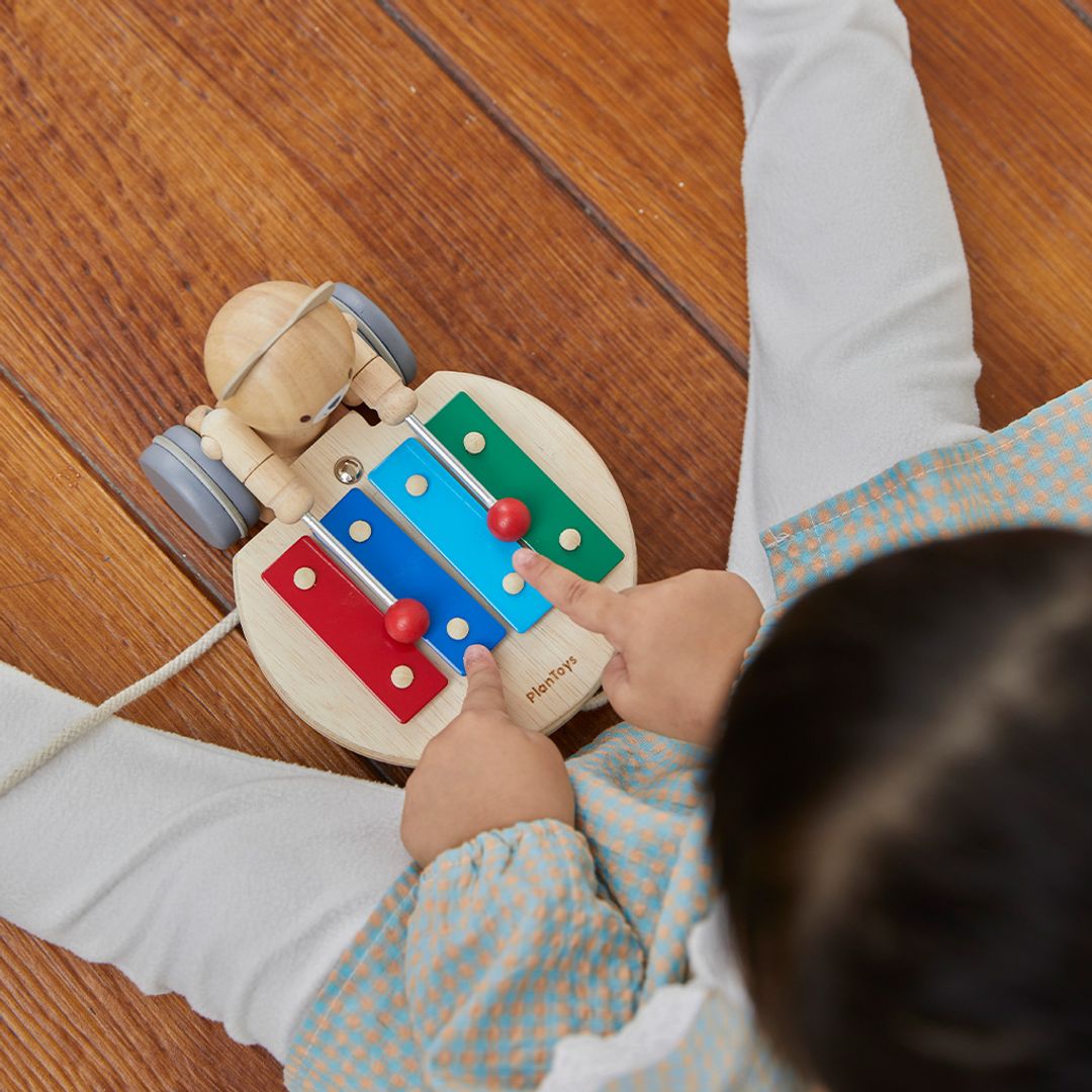 Pull Along Musical Bear - The Nurturing Nook