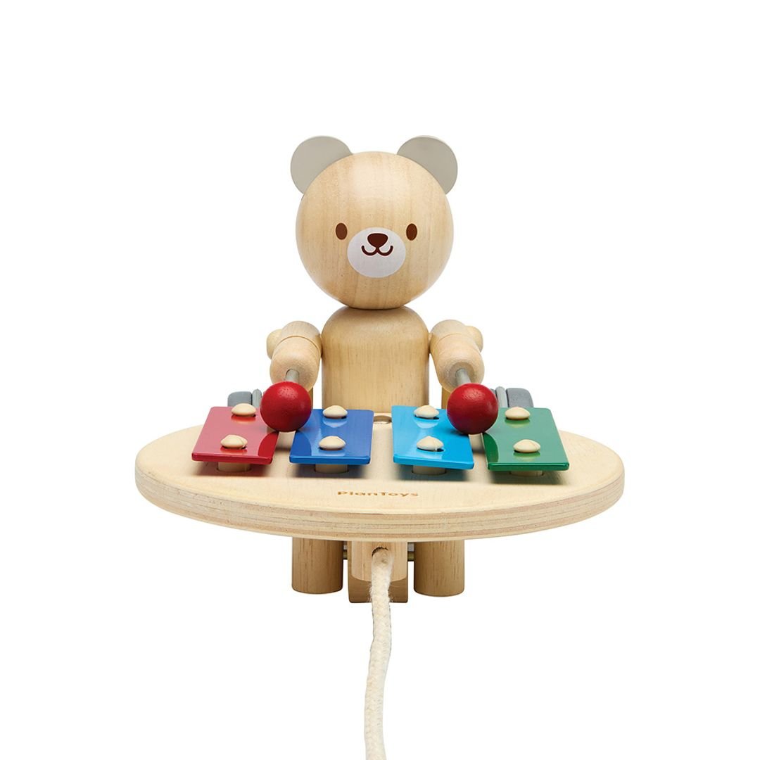 Pull Along Musical Bear - The Nurturing Nook