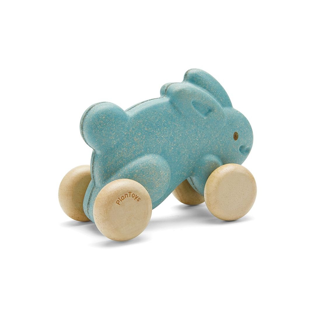 Push Along Bunny - Blue - The Nurturing Nook