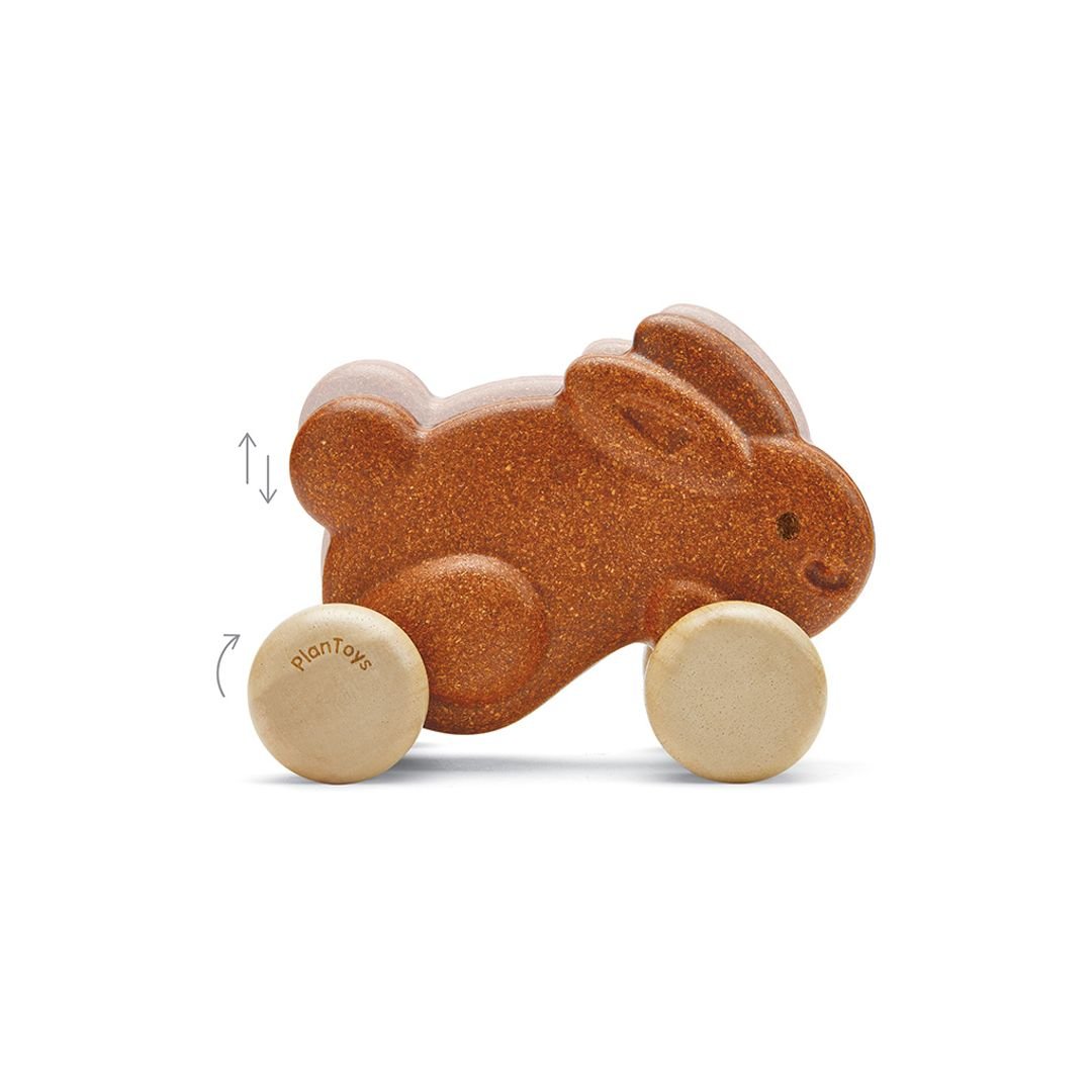 Push Along Bunny - Brown - The Nurturing Nook