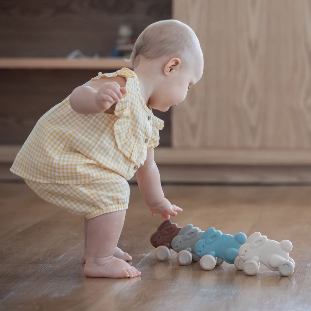 Push Along Bunny - White - The Nurturing Nook