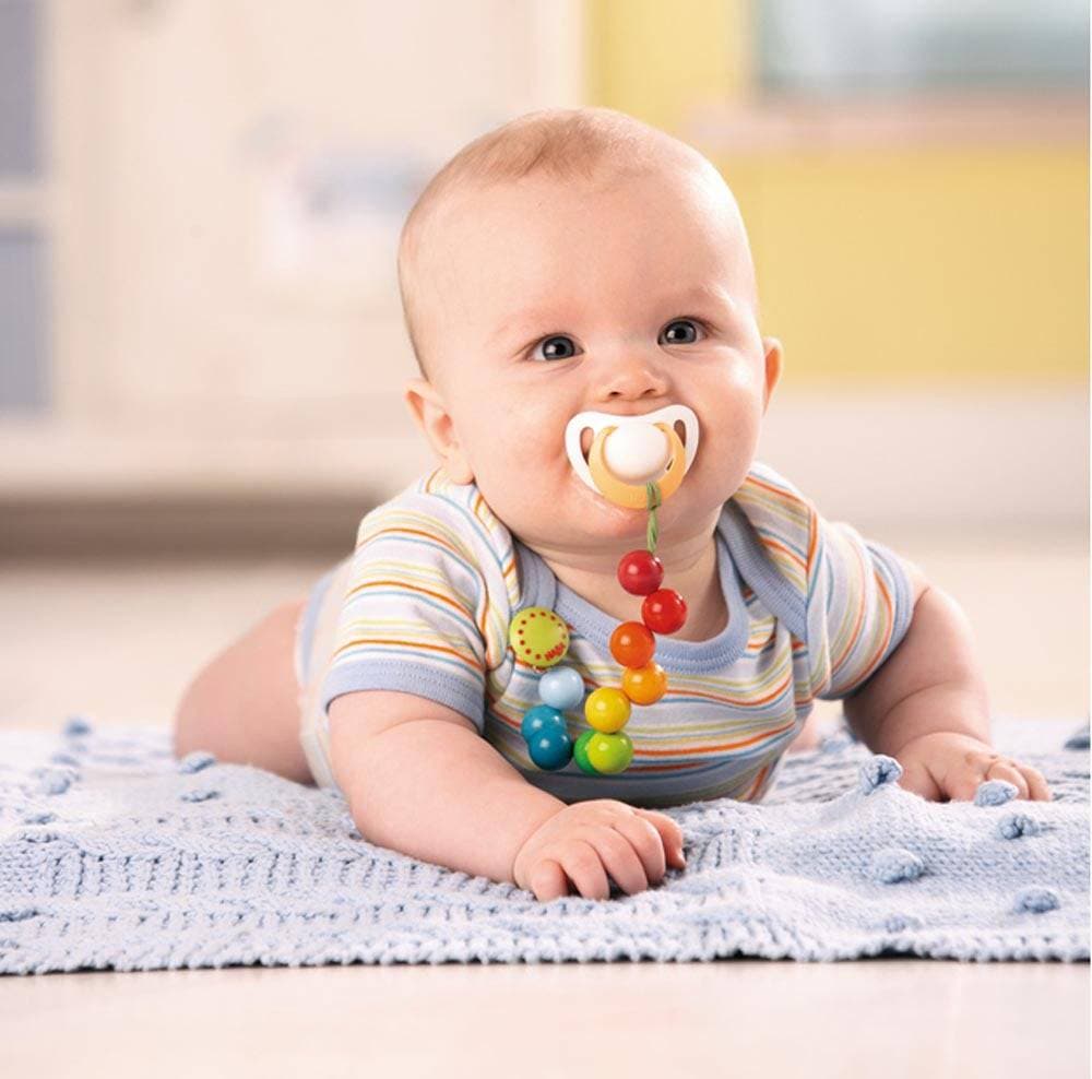 Rainbow Pearls Pacifier Holder - The Nurturing Nook