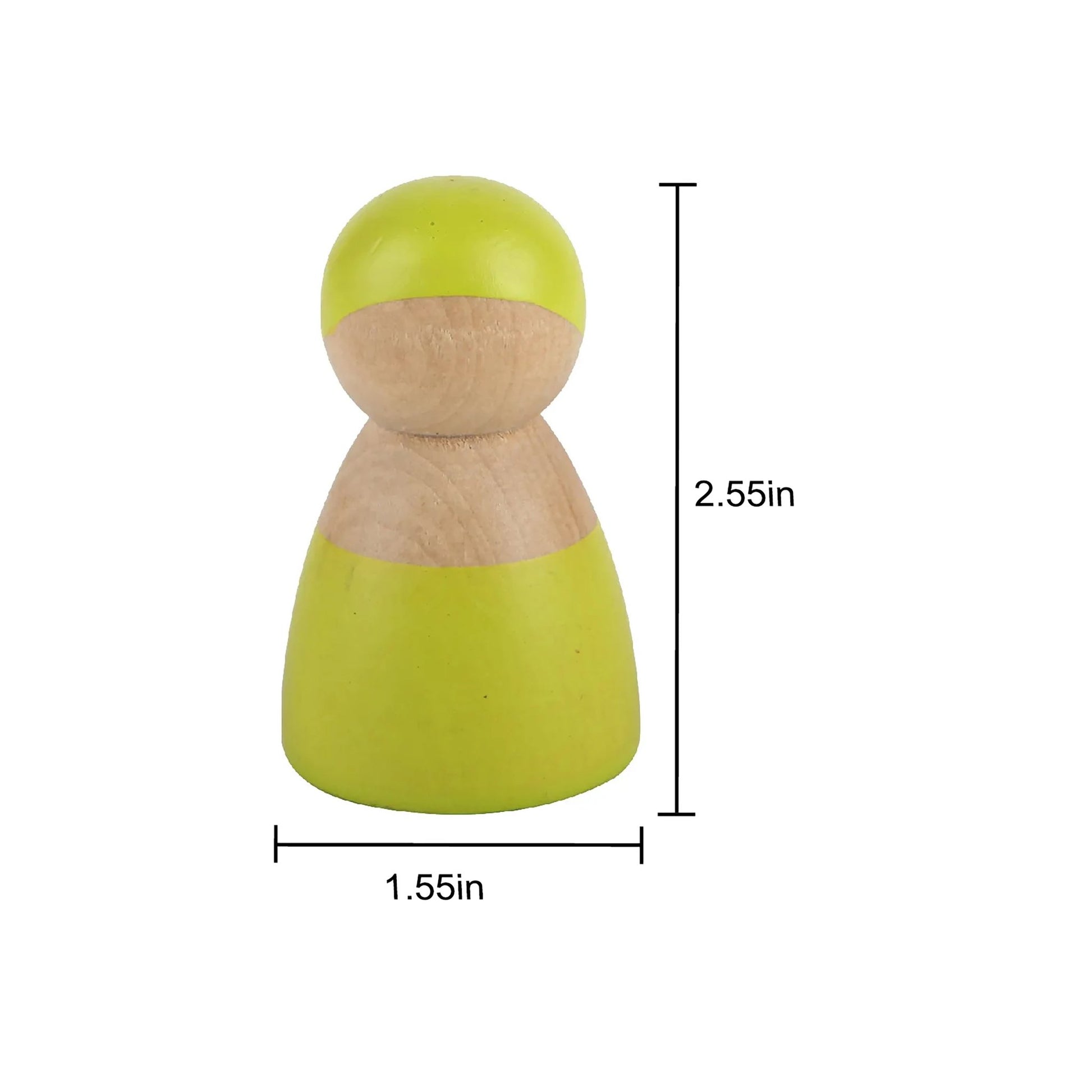 Rainbow wooden peg dolls sorting and pretend play set – 12 pcs - The Nurturing Nook