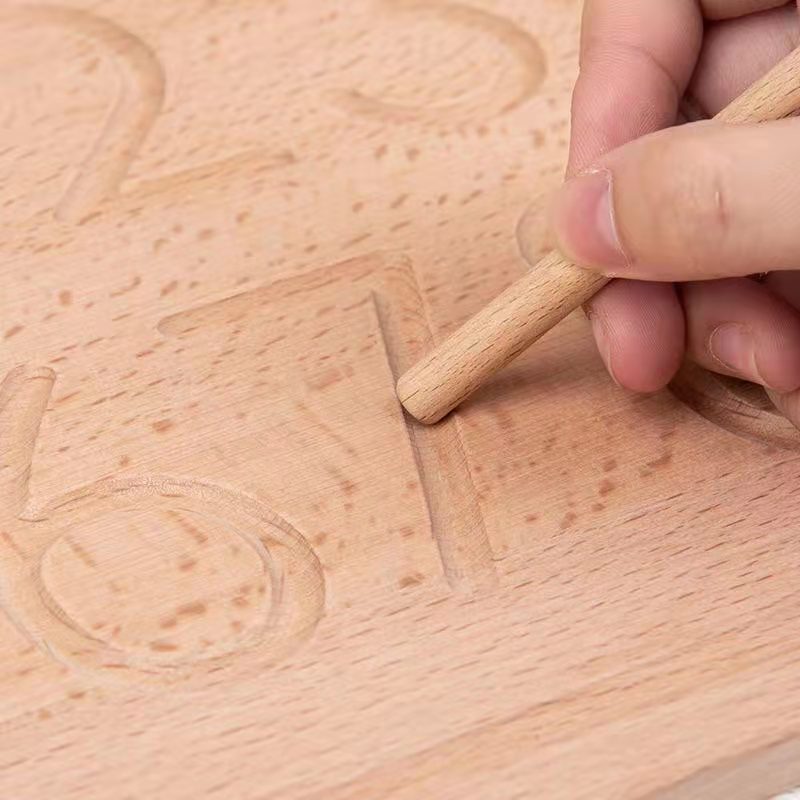 Reversible Number Wooden Tracing Board - The Nurturing Nook