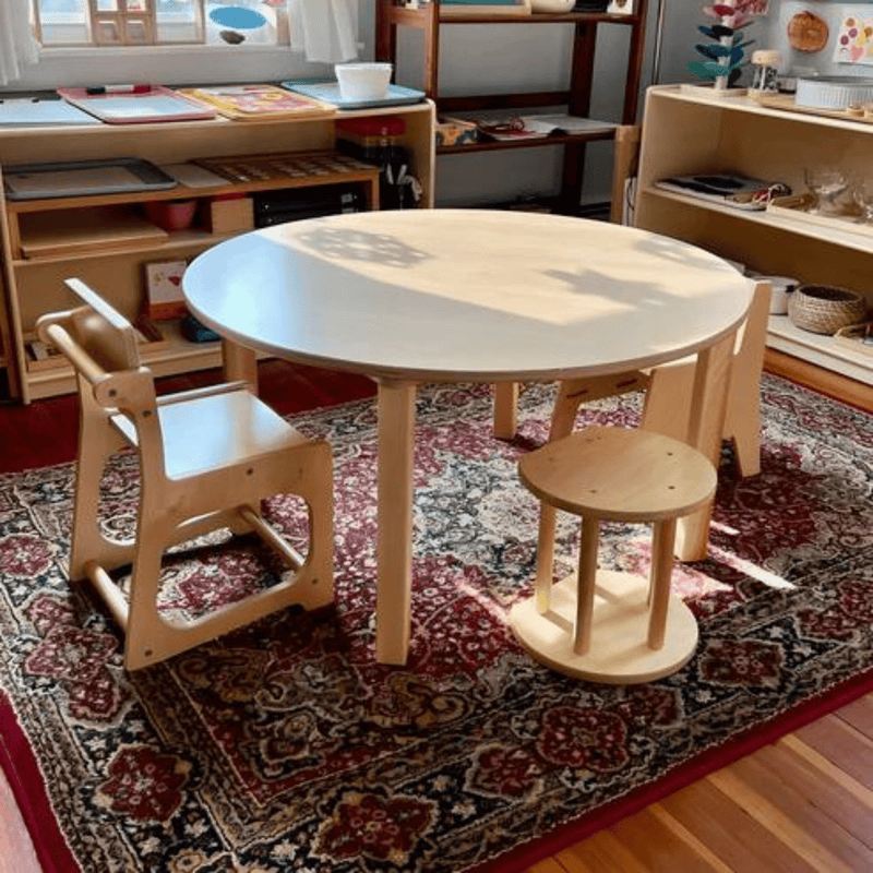 RAD Montessori wooden round table