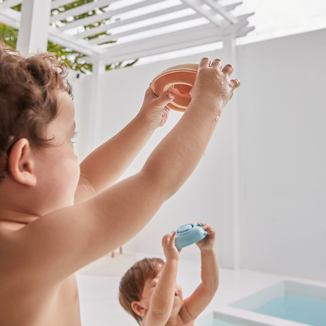 Rubber Convertible Boat - Pastel Orange - The Nurturing Nook