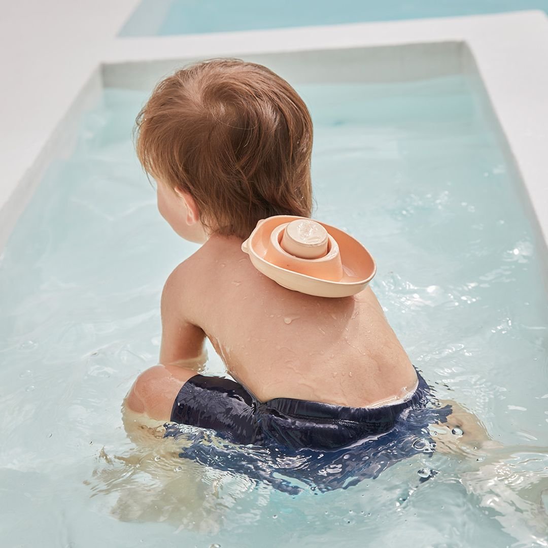 Rubber Convertible Boat - Pastel Orange - The Nurturing Nook