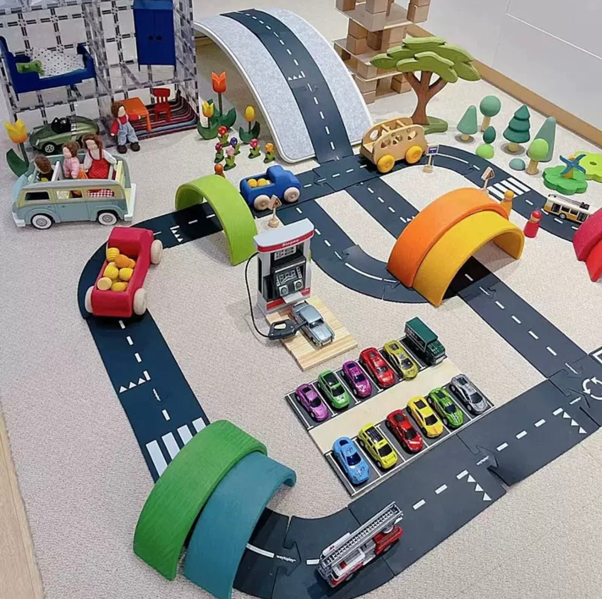Rubber Roads Play Set - The Nurturing Nook