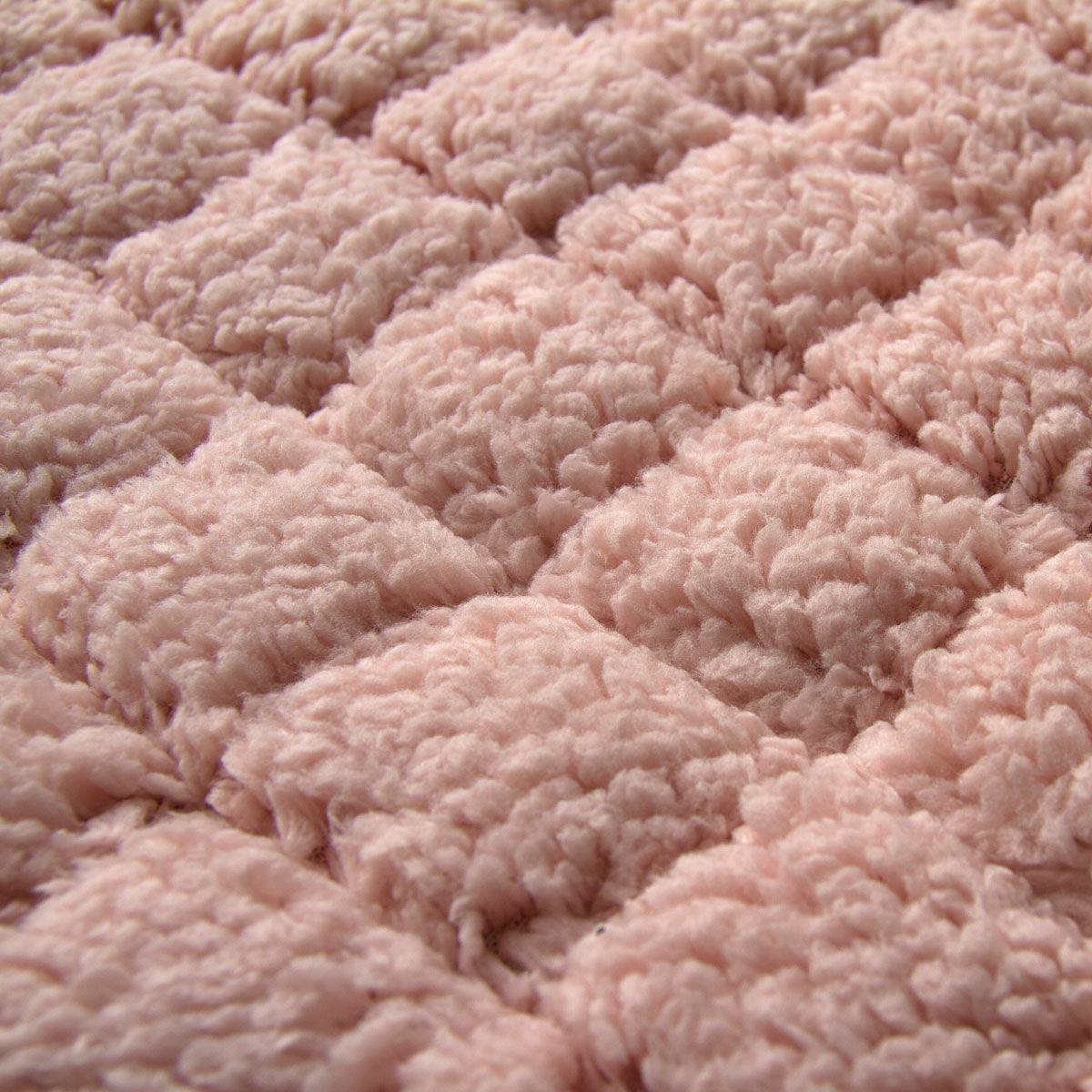Sherpa & Cotton Baby Playmat - Blush Sherpa - The Nurturing Nook