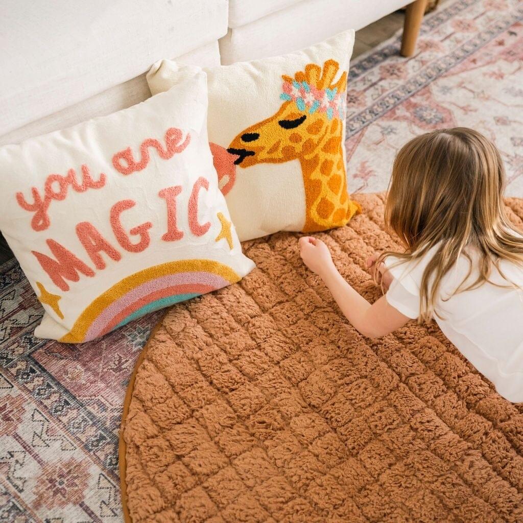 Sherpa & Cotton Baby Playmat - Camel Sherpa - The Nurturing Nook