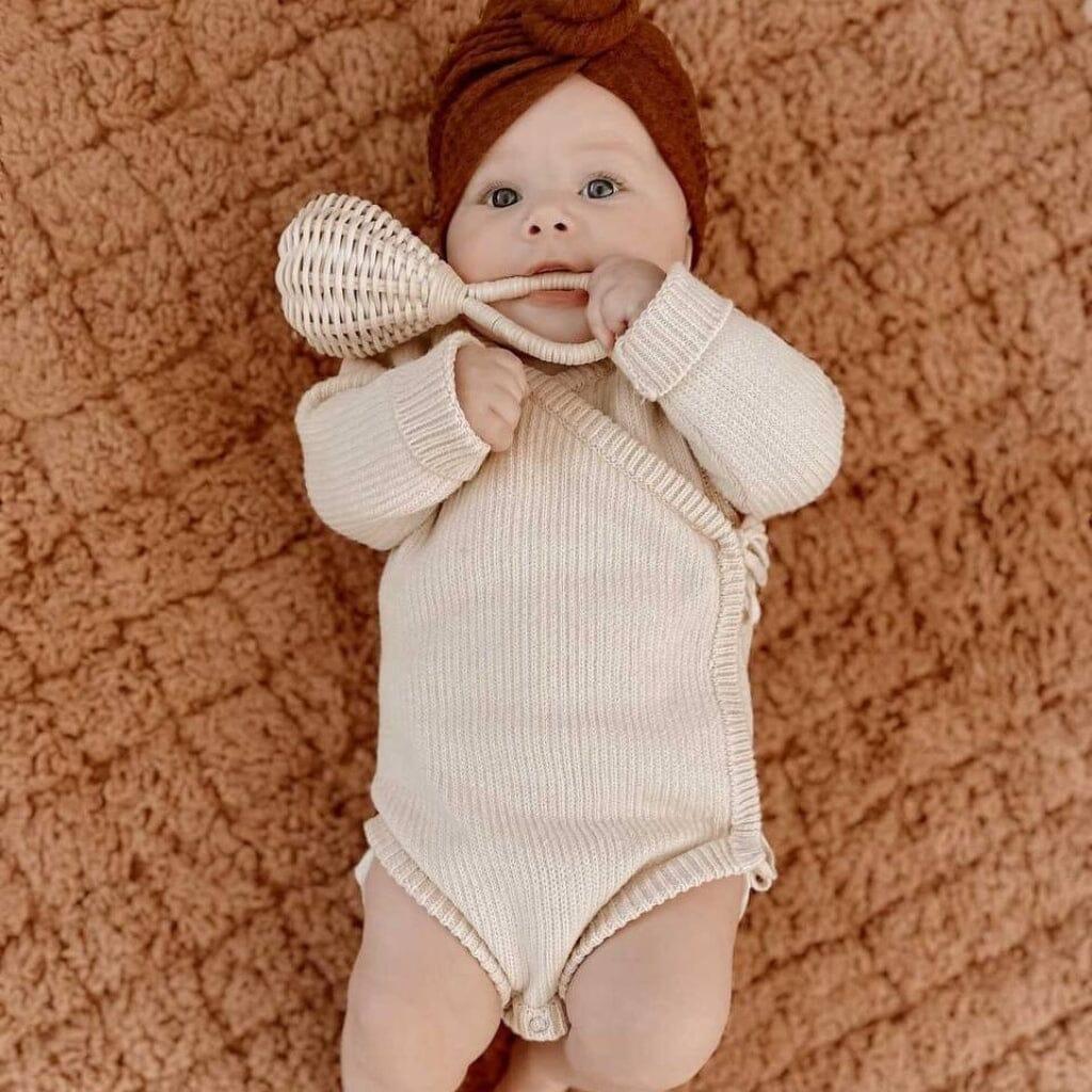 Sherpa & Cotton Baby Playmat - Camel Sherpa - The Nurturing Nook