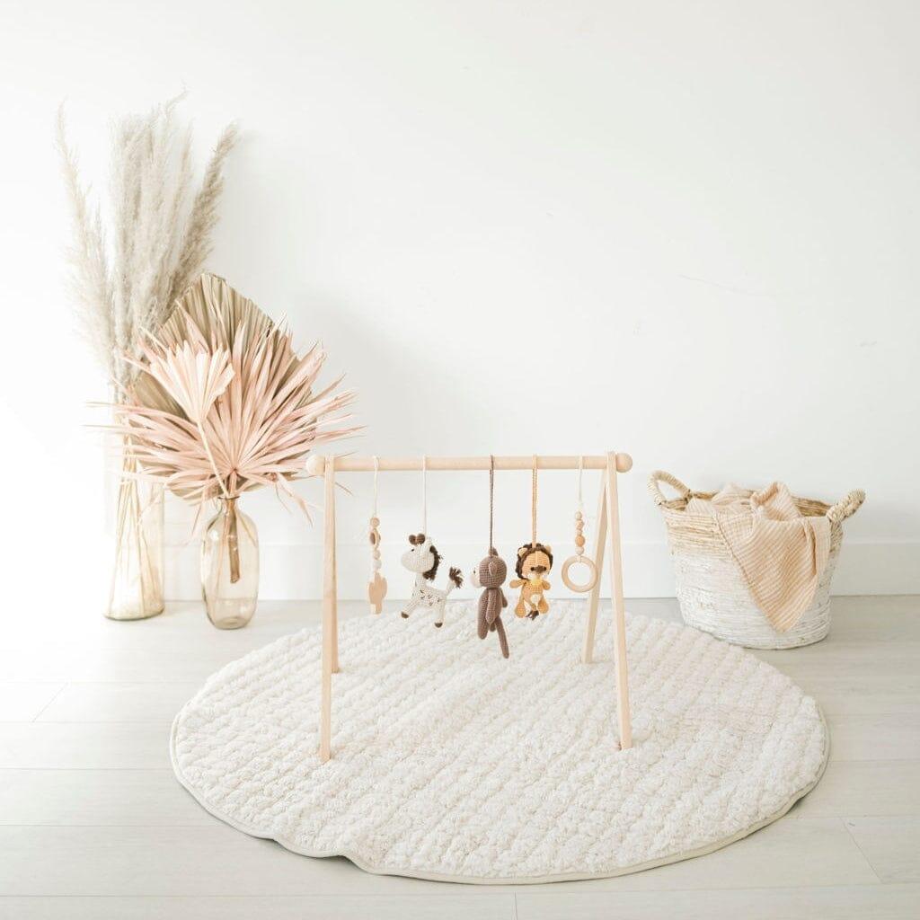 Sherpa & Cotton Baby Playmat - Pearl Sherpa - The Nurturing Nook
