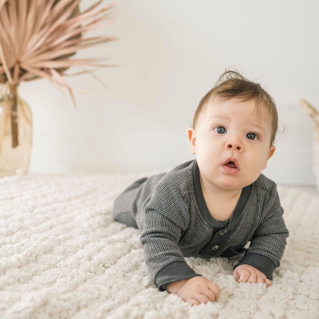 Sherpa & Cotton Baby Playmat - Pearl Sherpa - The Nurturing Nook