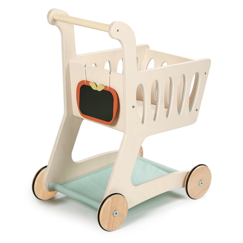 Tender Leaf wooden pretend play shopping cart for toddlers
