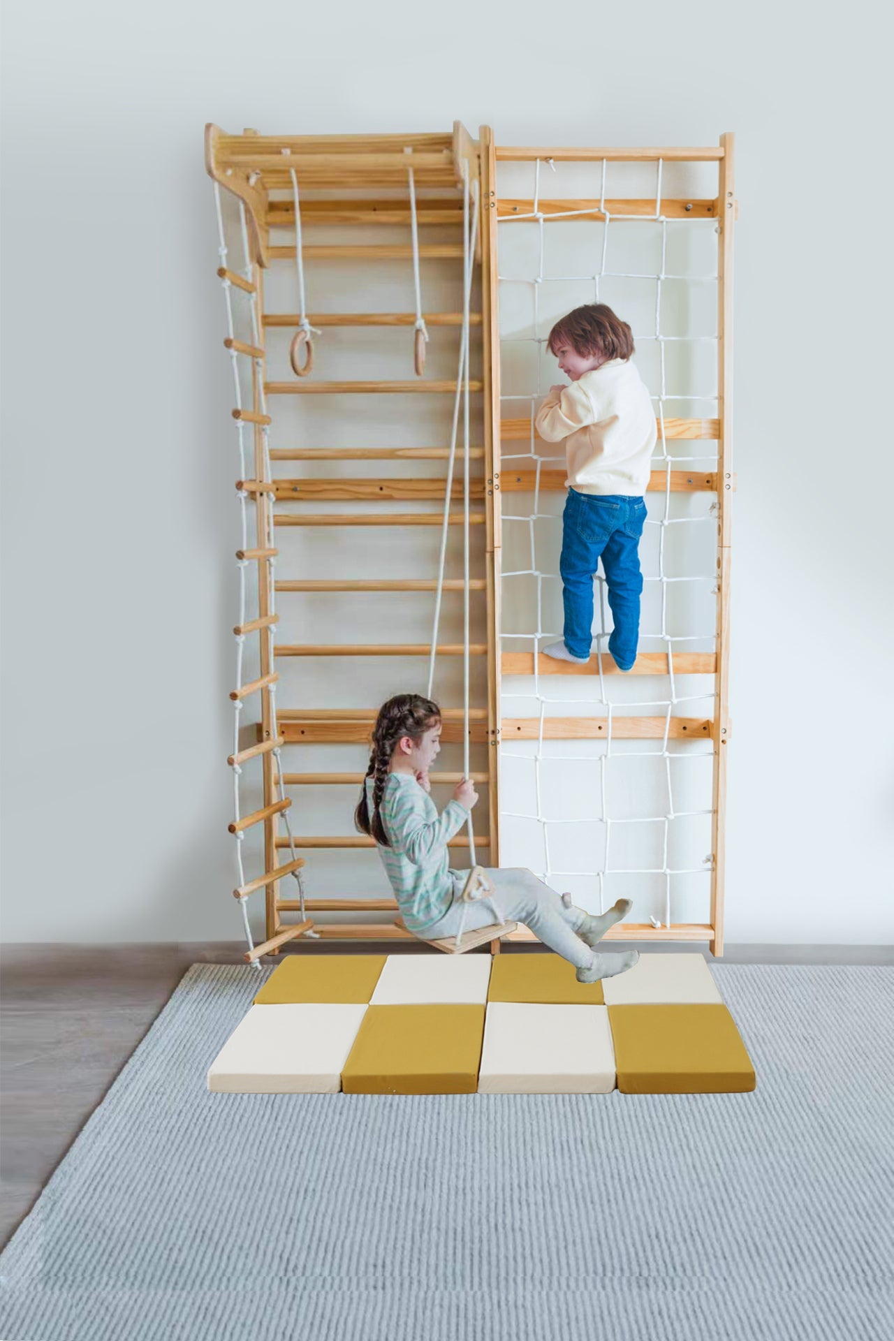 Soft indoor play mat compatible with avenlur neem playset